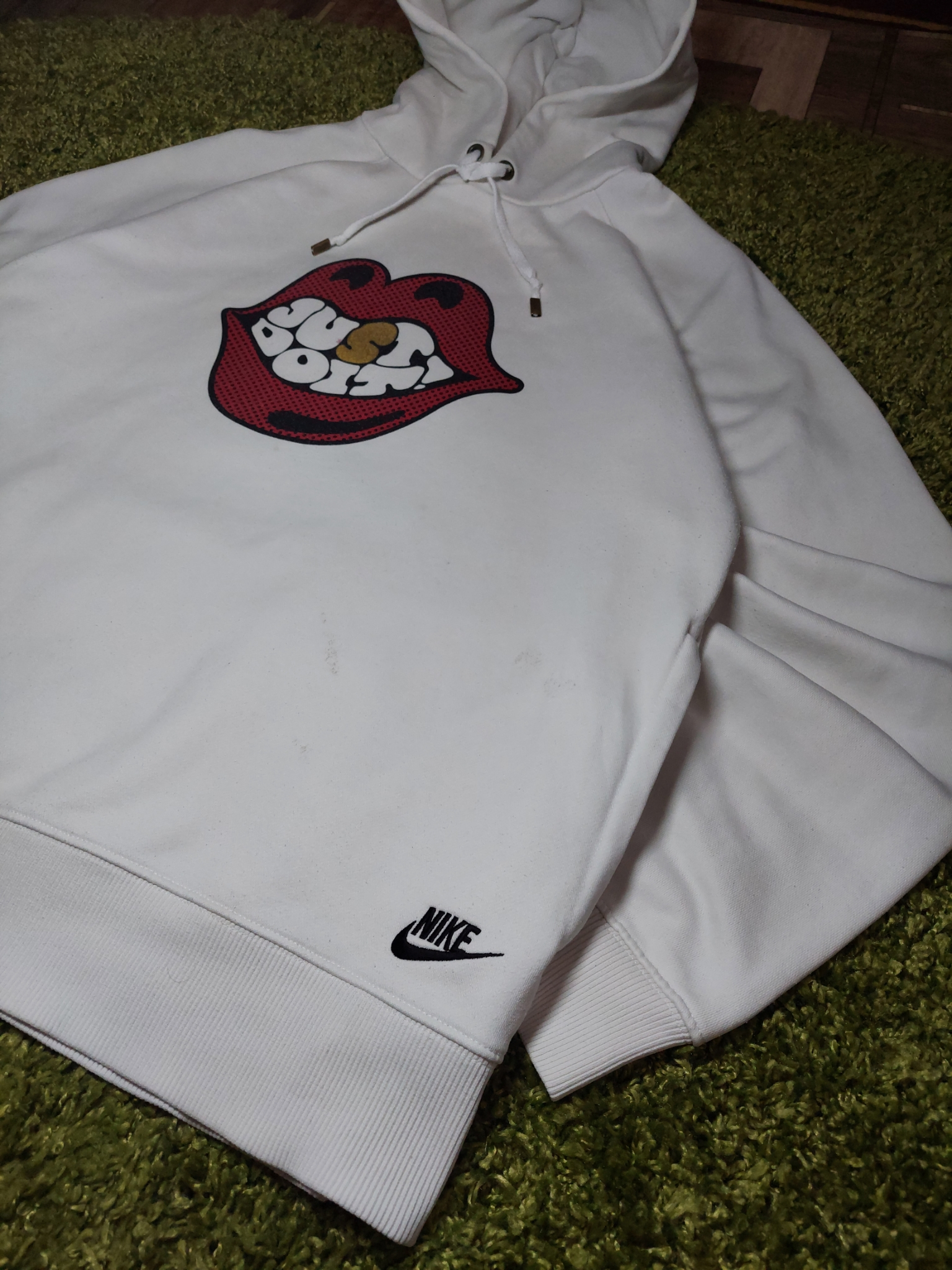 Nike    Just Do It Logo Clean Sleeve Hoodie, миниатюра 4