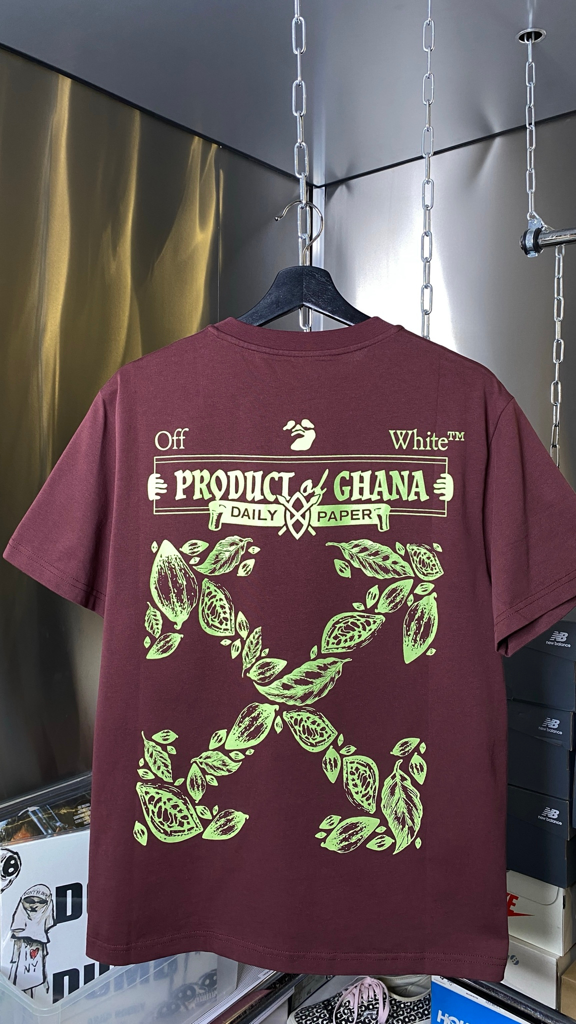 OFF-WHITE x Daily Paper x Surf Ghana PRODUCT OF GHANA TEE SS21, миниатюра 5