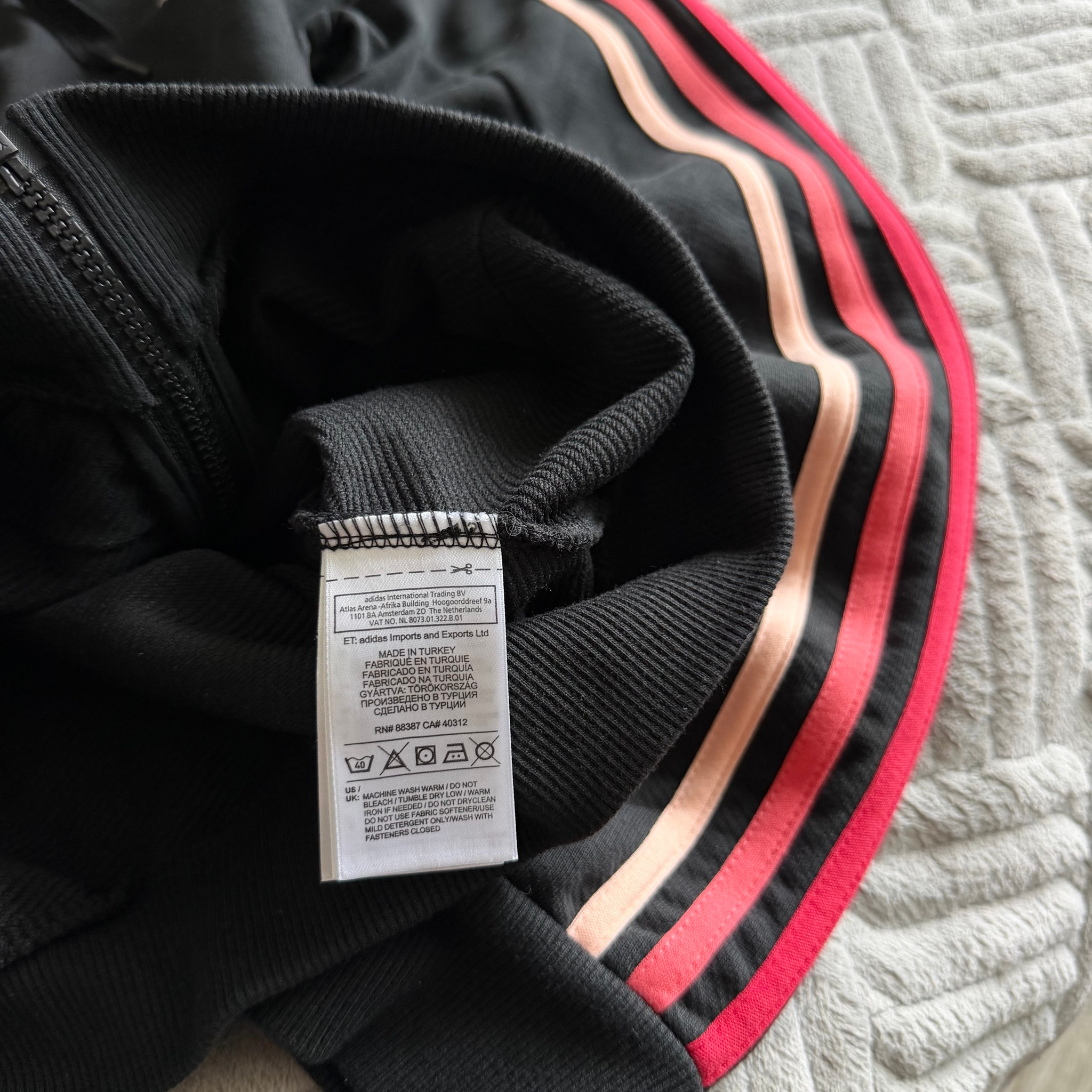 Adidas Zip-Hoodie 3-Stripes Bimbo y2k, миниатюра 8