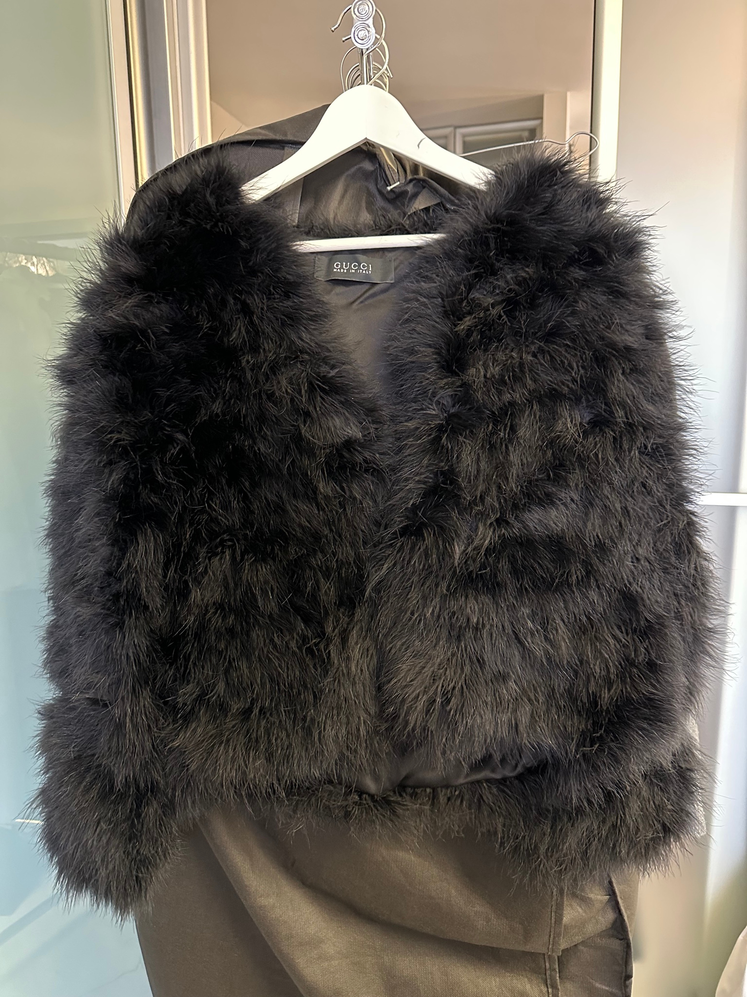 Gucci Marabou Feather Bolero / Cropped Jacket, миниатюра 1