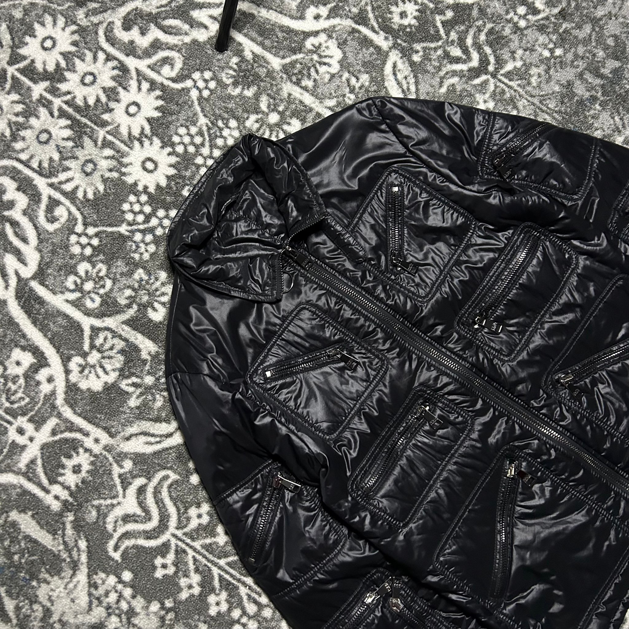 Dolce Gabbana Mulizipped Lucid Black Jacket 2007, миниатюра 6