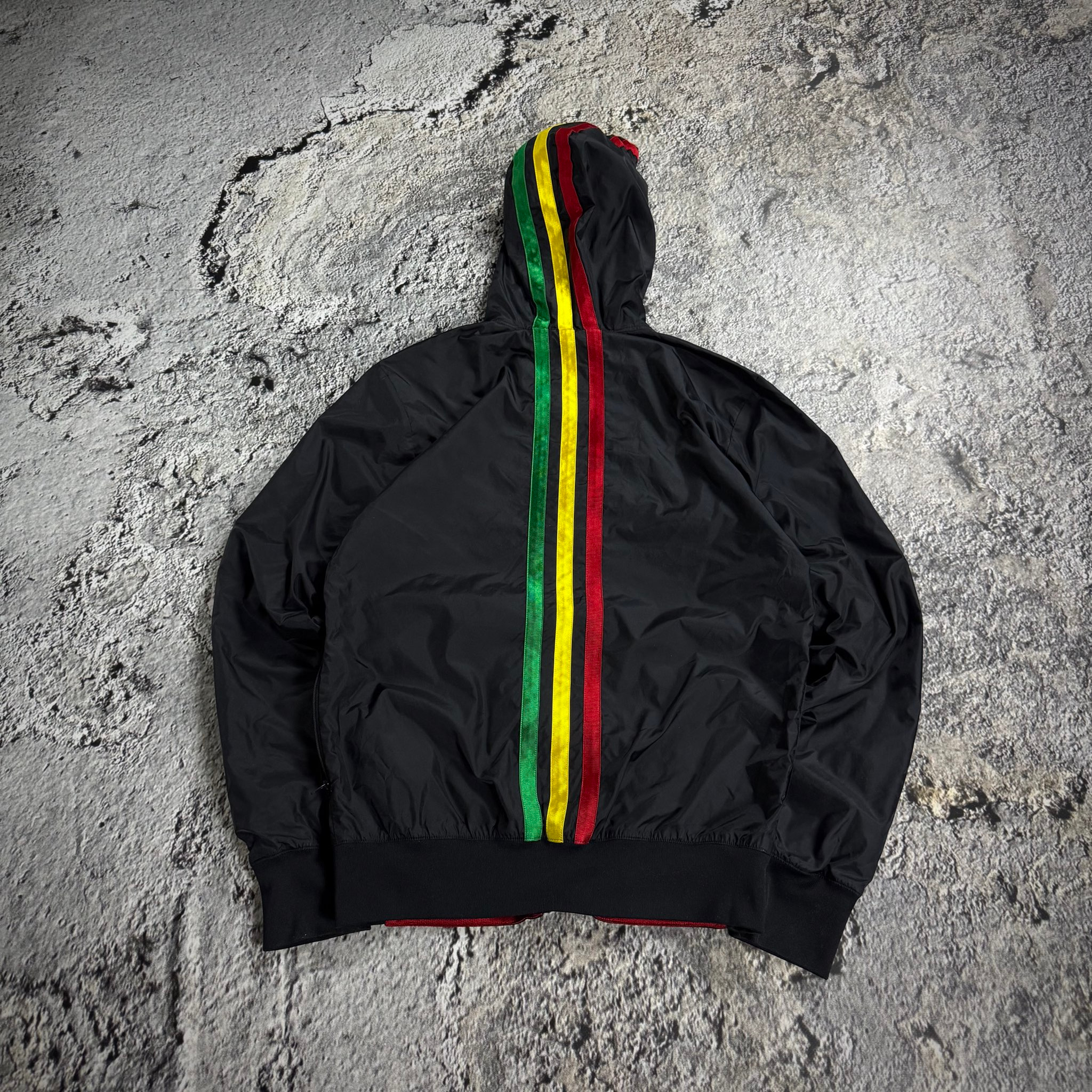Adidas Reversible Rasta Windbreaker Jacket, миниатюра 2