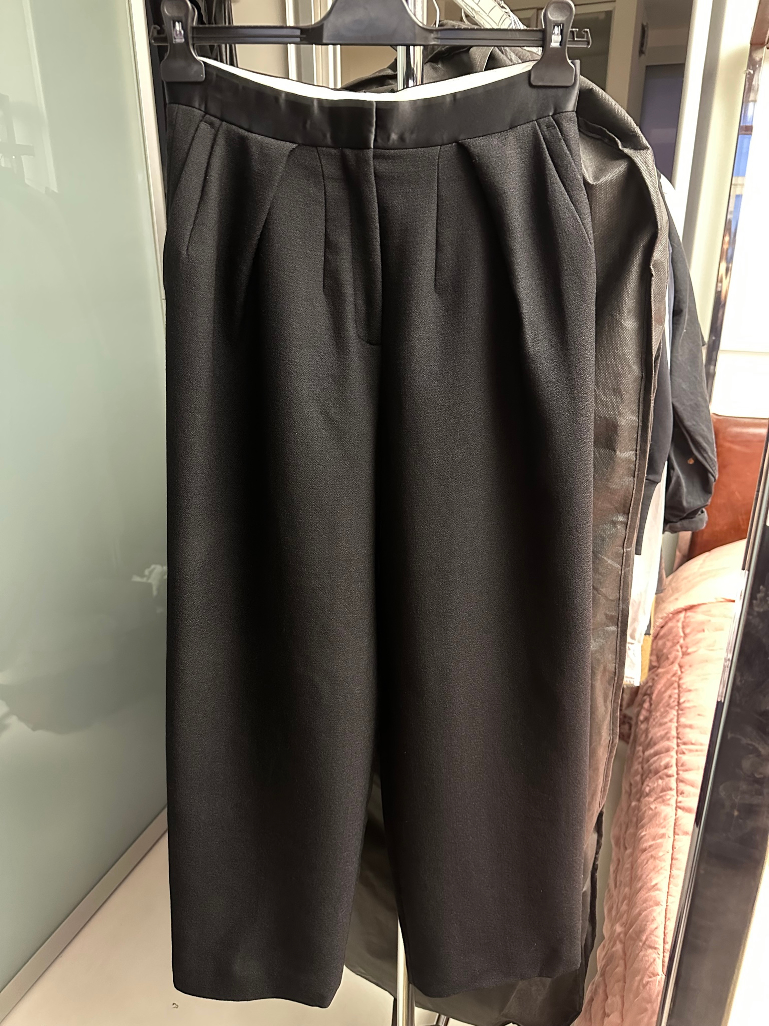 Celine Pleated Wide-Leg Tuxedo Trousers, миниатюра 1