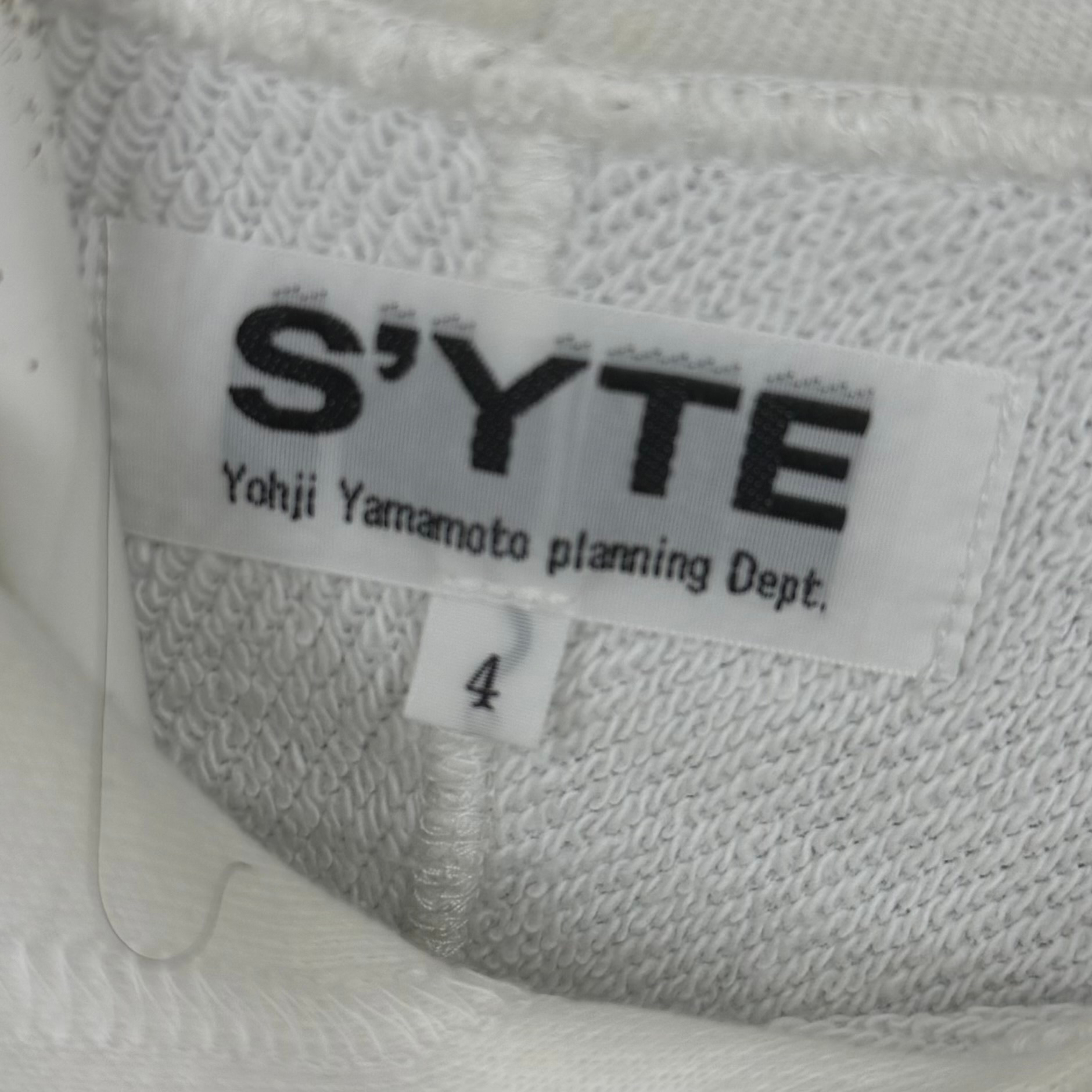 Yohji Yamamoto S’YTE Худи белое, миниатюра 3