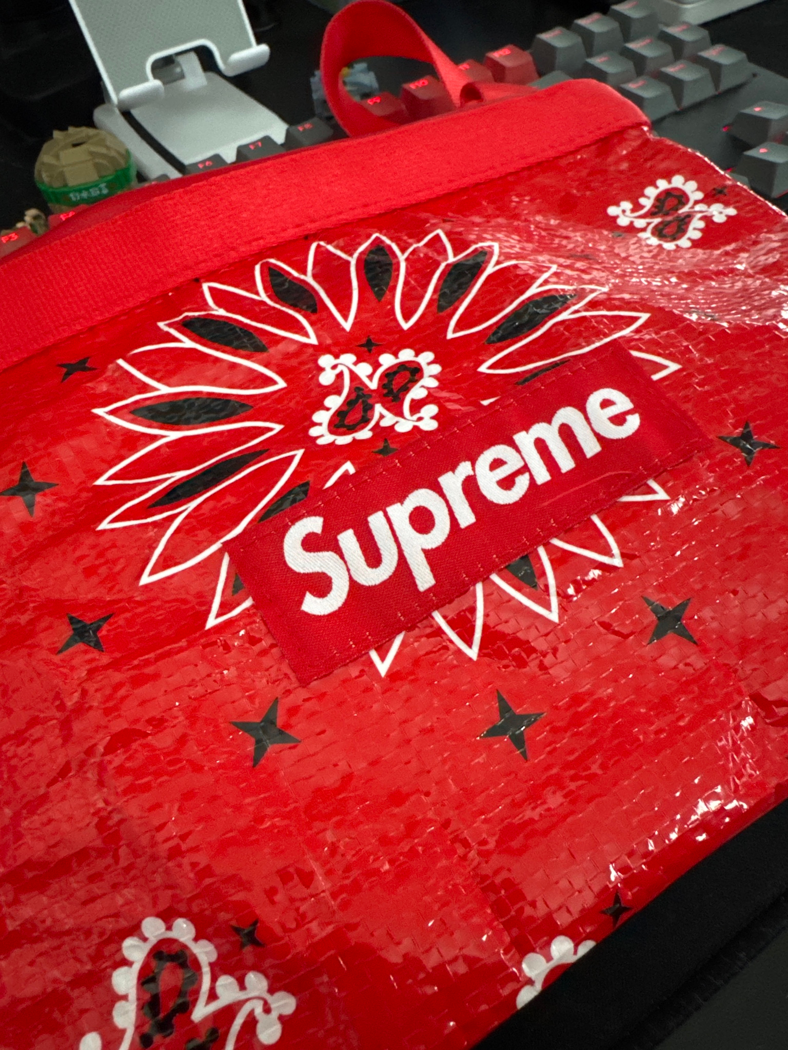 Supreme Woven PP Tote/Carrier Bag, миниатюра 2