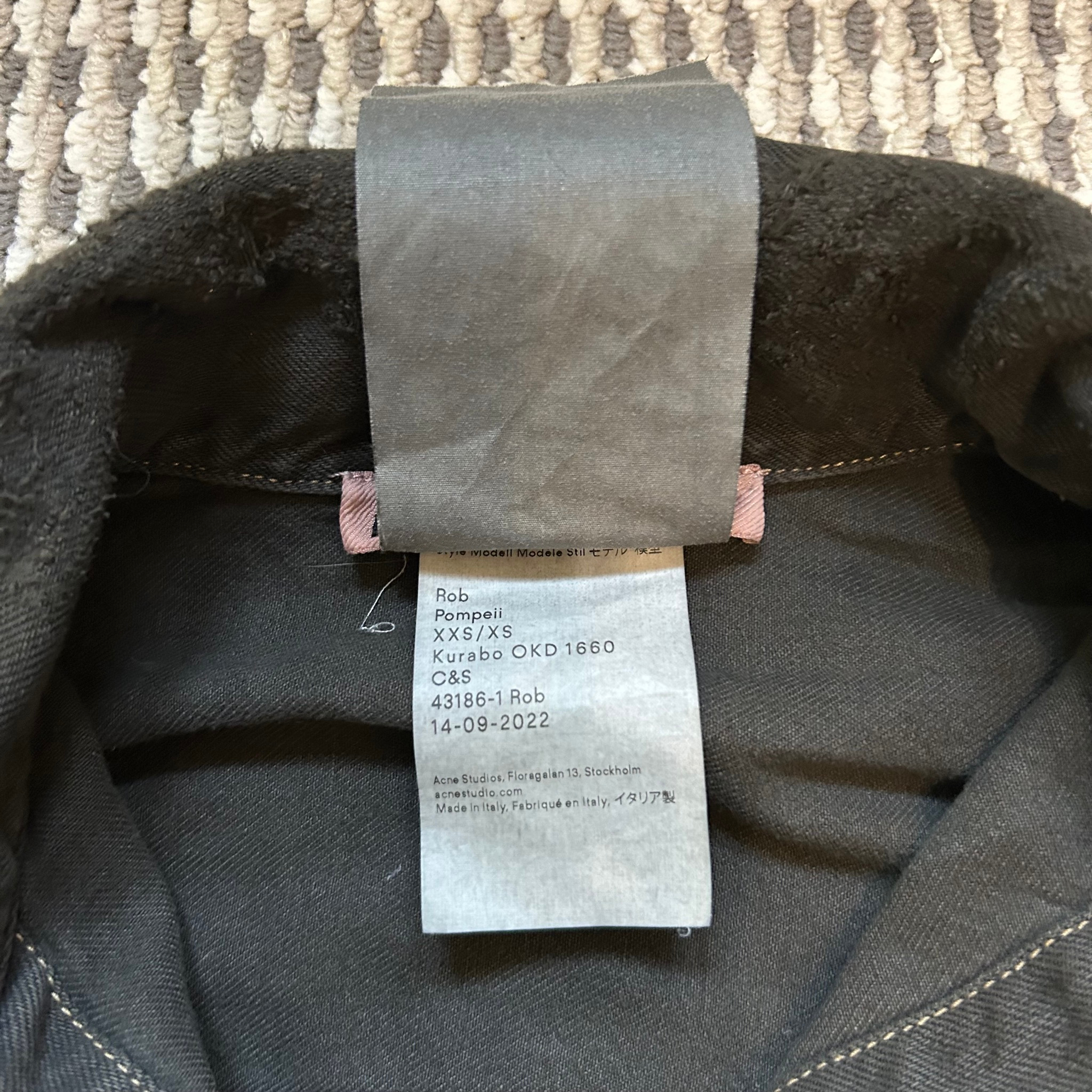 Acne Studios Distressed Archive Denim Джинсовка, миниатюра 3