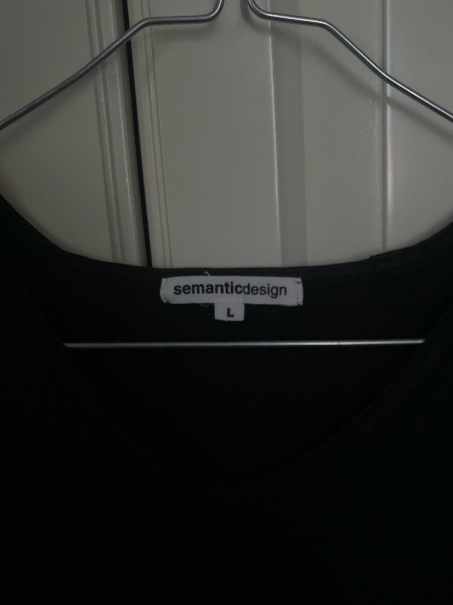 Semantic design Archive 2000s Inside-Out Stitching V-neck Tee, миниатюра 3