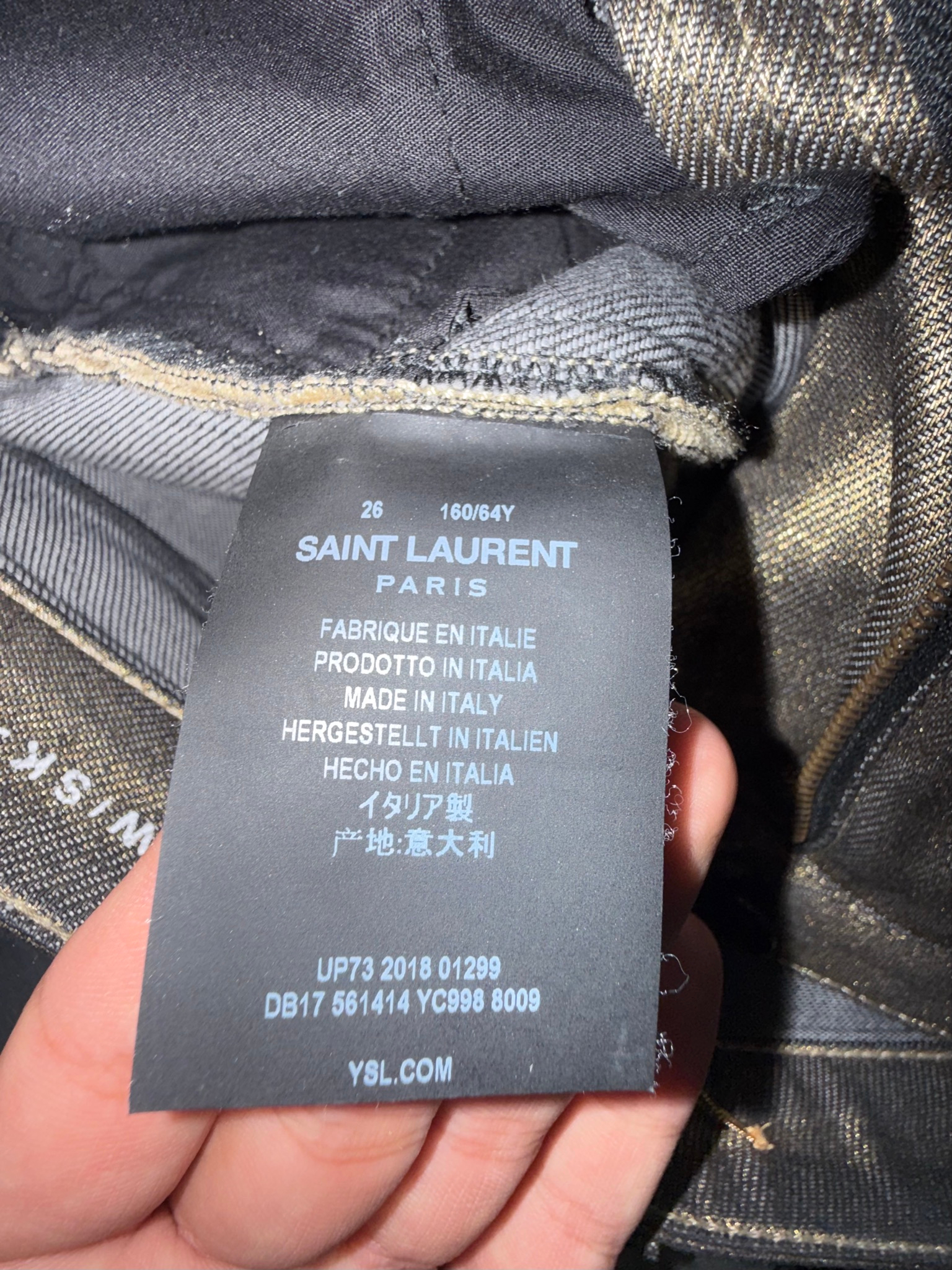Saint Laurent Джинсы, миниатюра 3