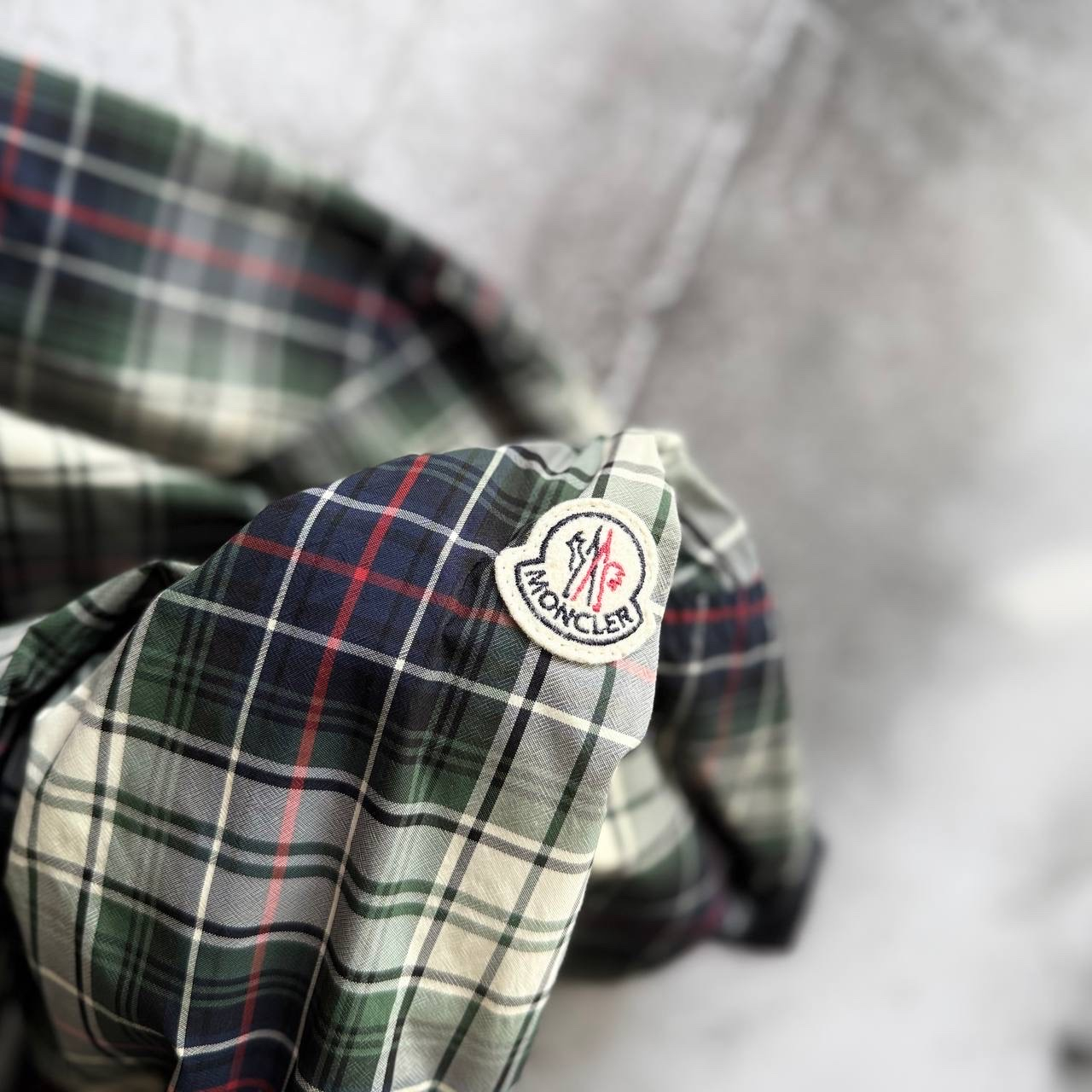 Moncler 2000s Vintage Reversible Plaid Harrington Jacket, миниатюра 10