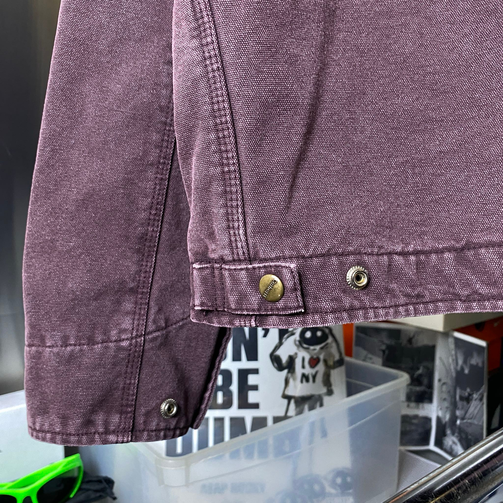 CARHARTT DETROIT JACKET BURGUNDY, миниатюра 7