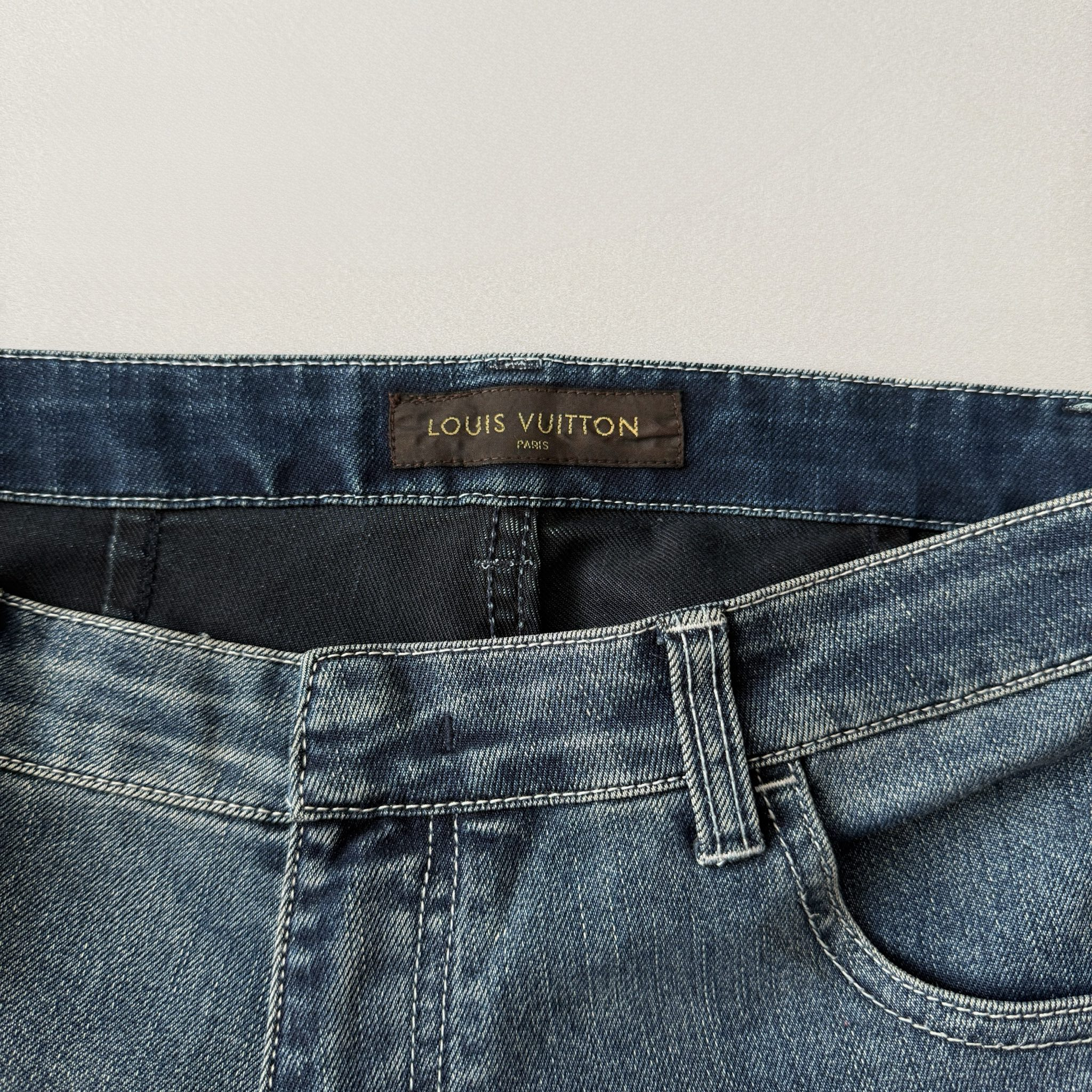 Louis Vuitton 2000s Vintage Full Zip Skinny Jeans, миниатюра 9
