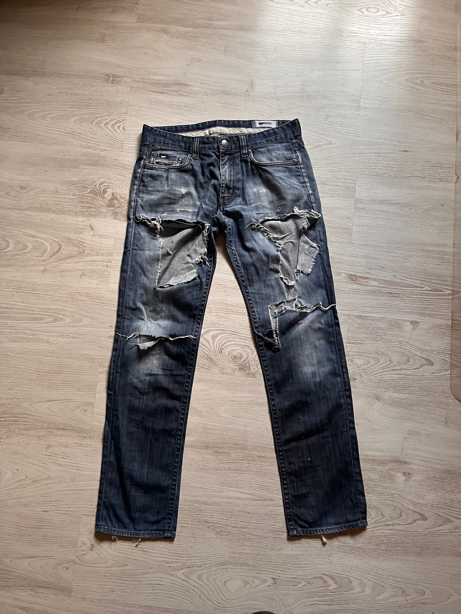 GAS Distressed slim jeans, миниатюра 1