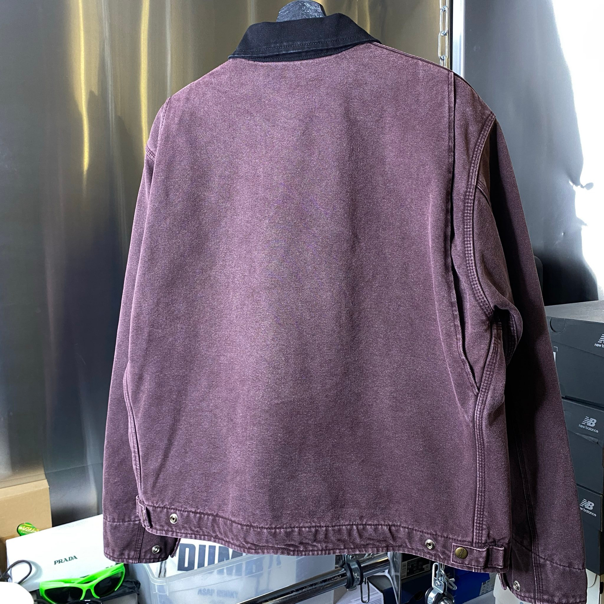 CARHARTT DETROIT JACKET BURGUNDY, миниатюра 4