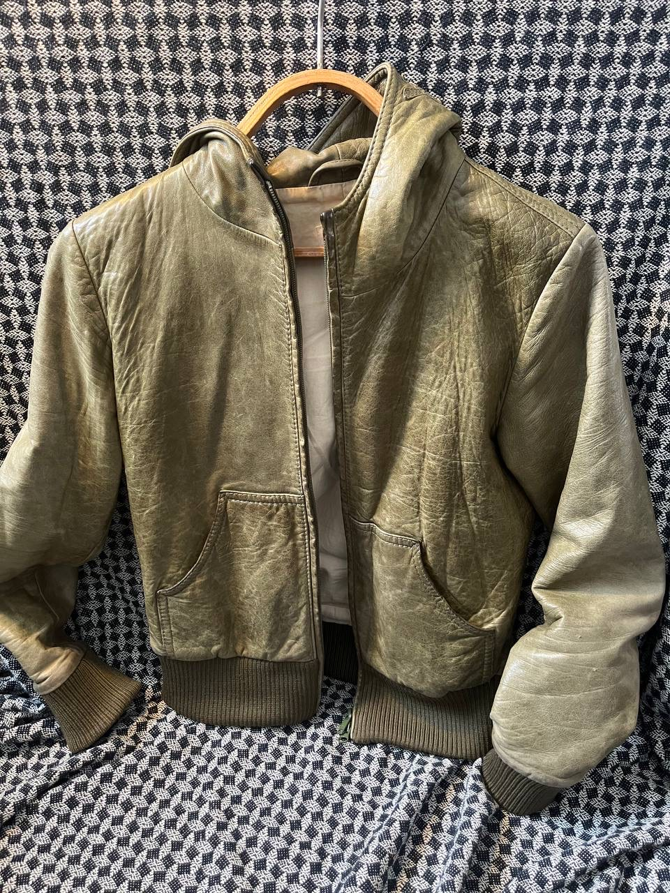 Y-3 Кожаная куртка, миниатюра 1