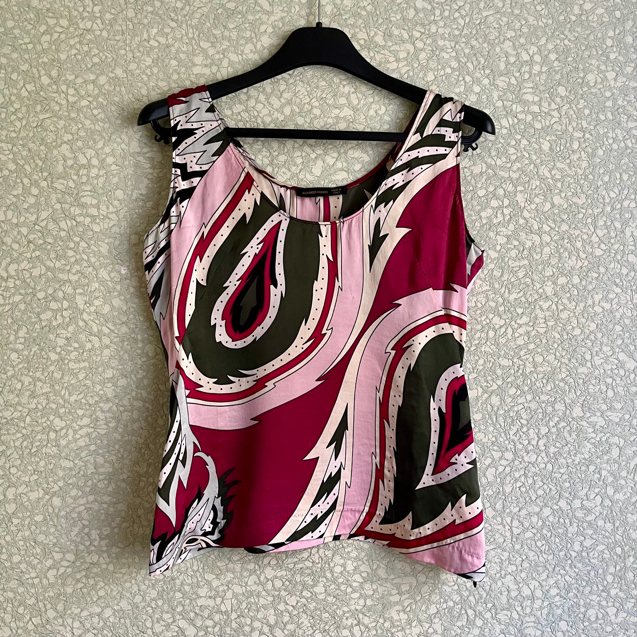Alexander McQueen SS01 Voss Silk top, миниатюра 1