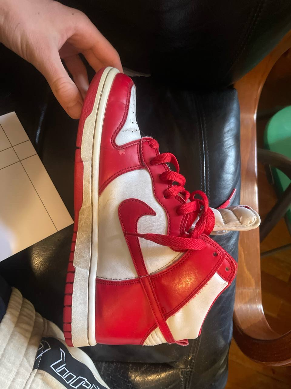 Nike dunk high red dunk high red, миниатюра 13