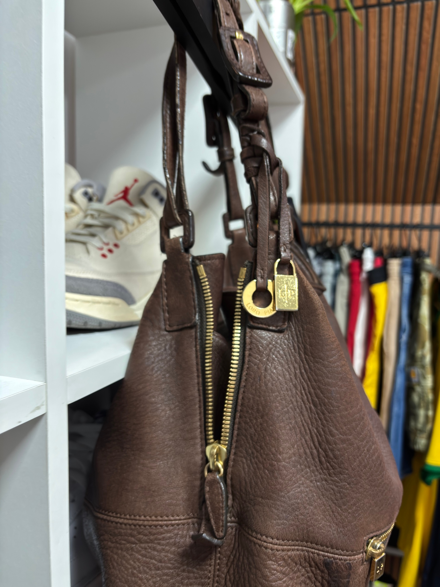 Loro Piana Globe Hobo Deer Leather, миниатюра 5