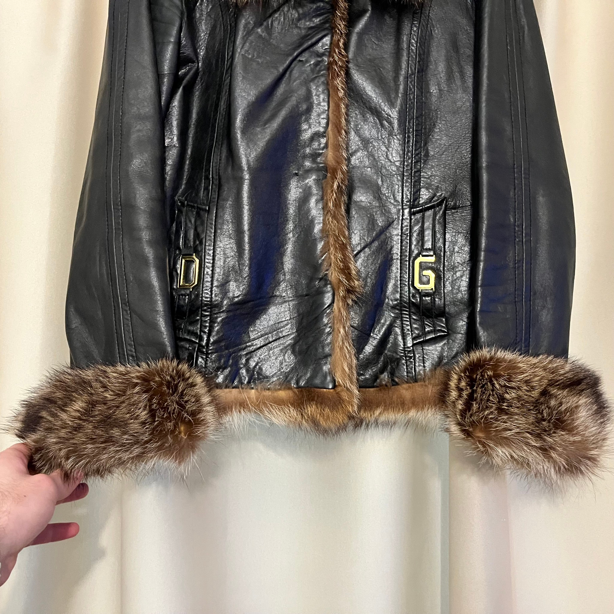 Dolce & Gabbana Fur/leather jacket, миниатюра 6