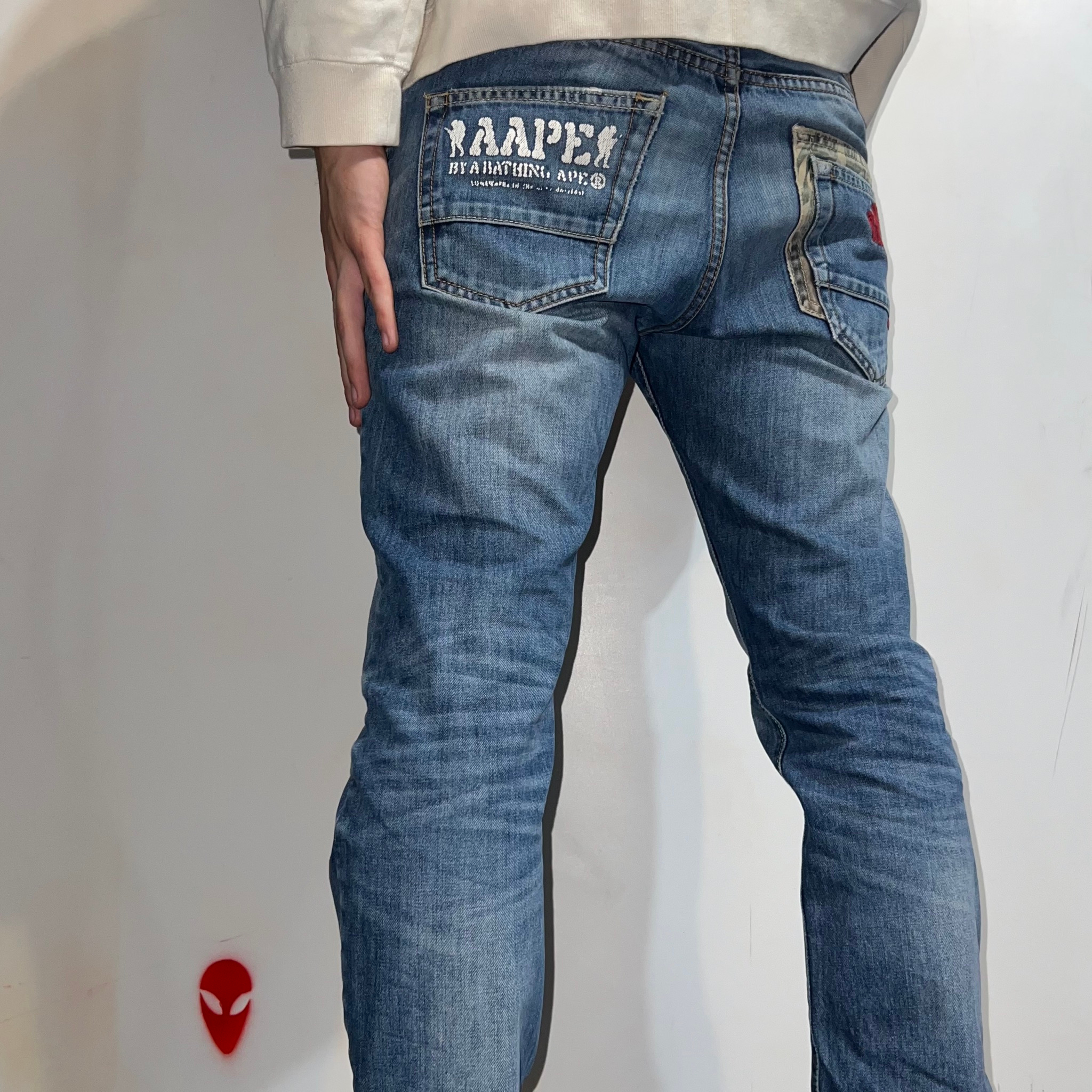 Bape camo detailse jeans, миниатюра 1