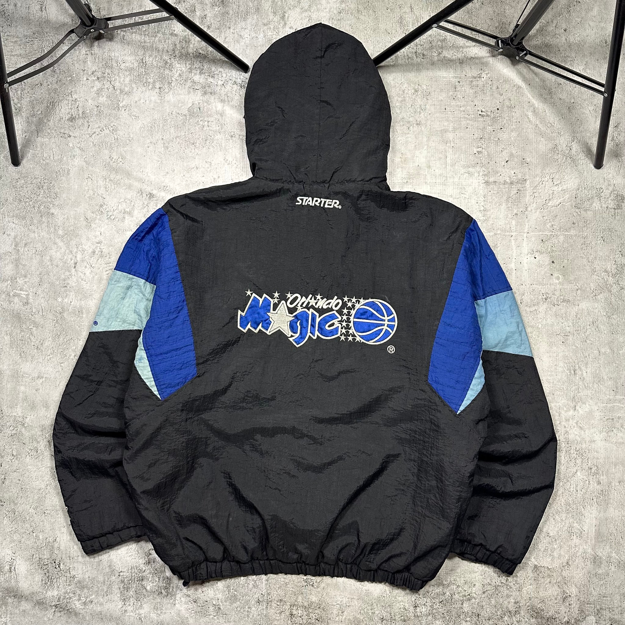 Starter Orlando Magic half zip windbreaker/puffer jacket 90s, миниатюра 2