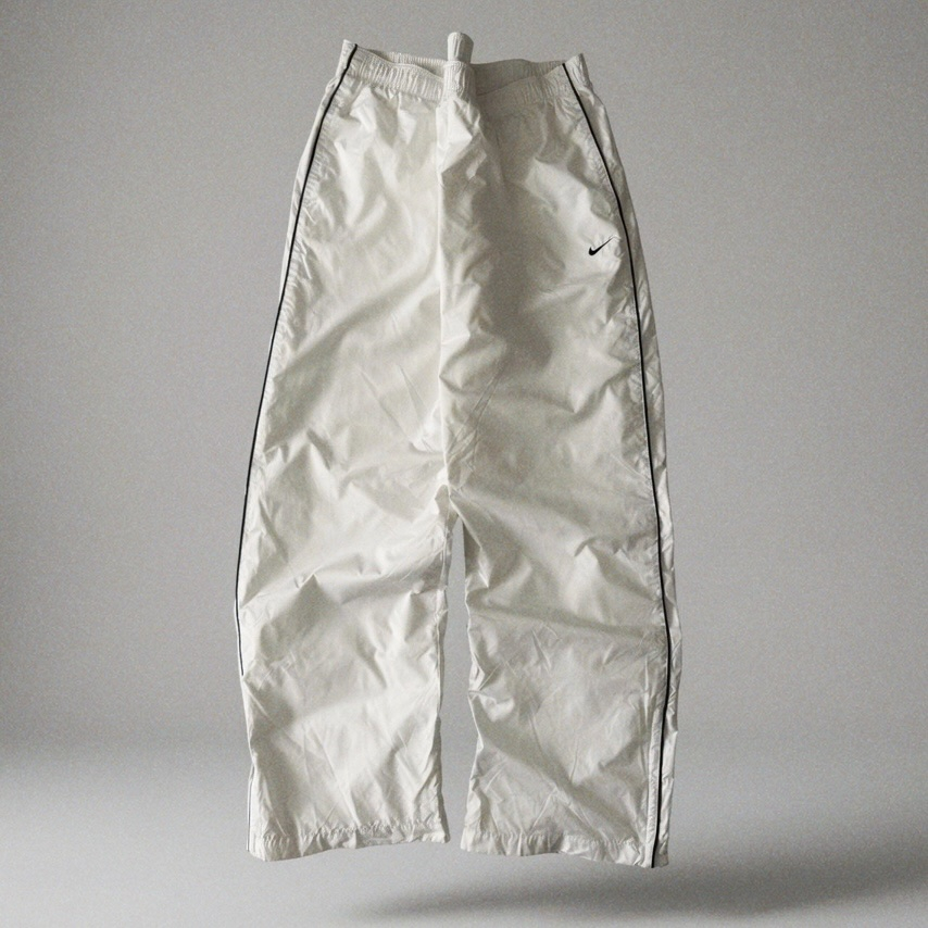 Nike White Nylon Pants, миниатюра 1