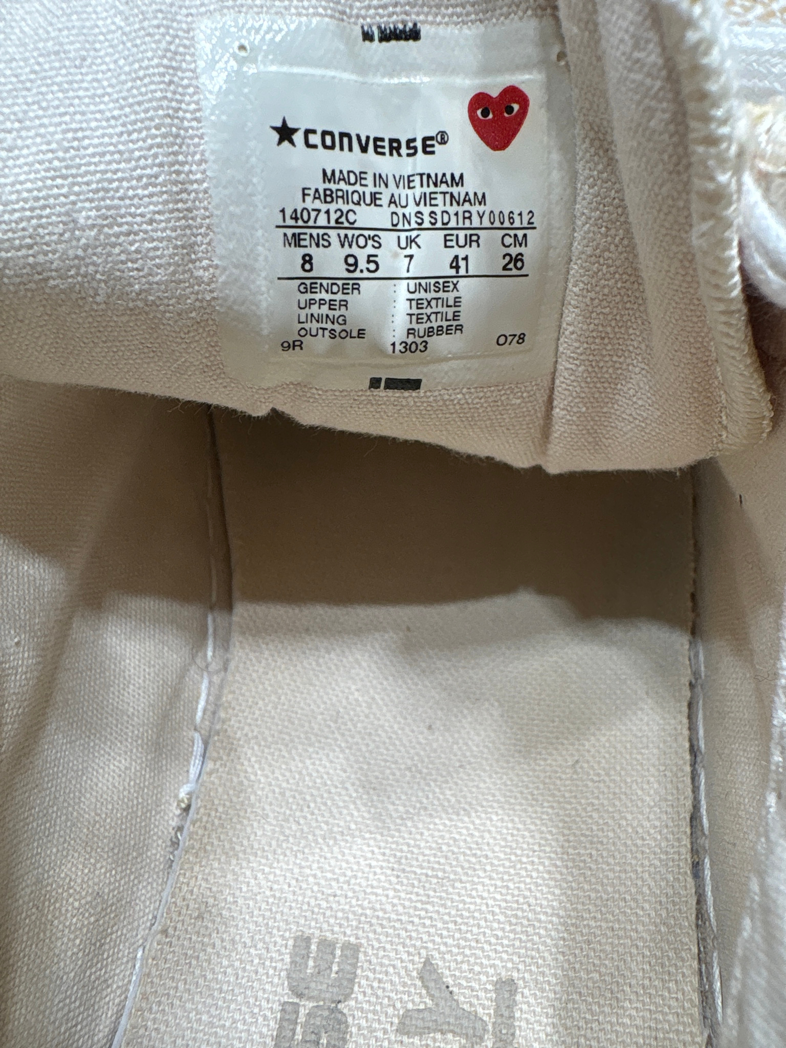 Comme Des Garcons PLAY x Converse Кеды, миниатюра 7