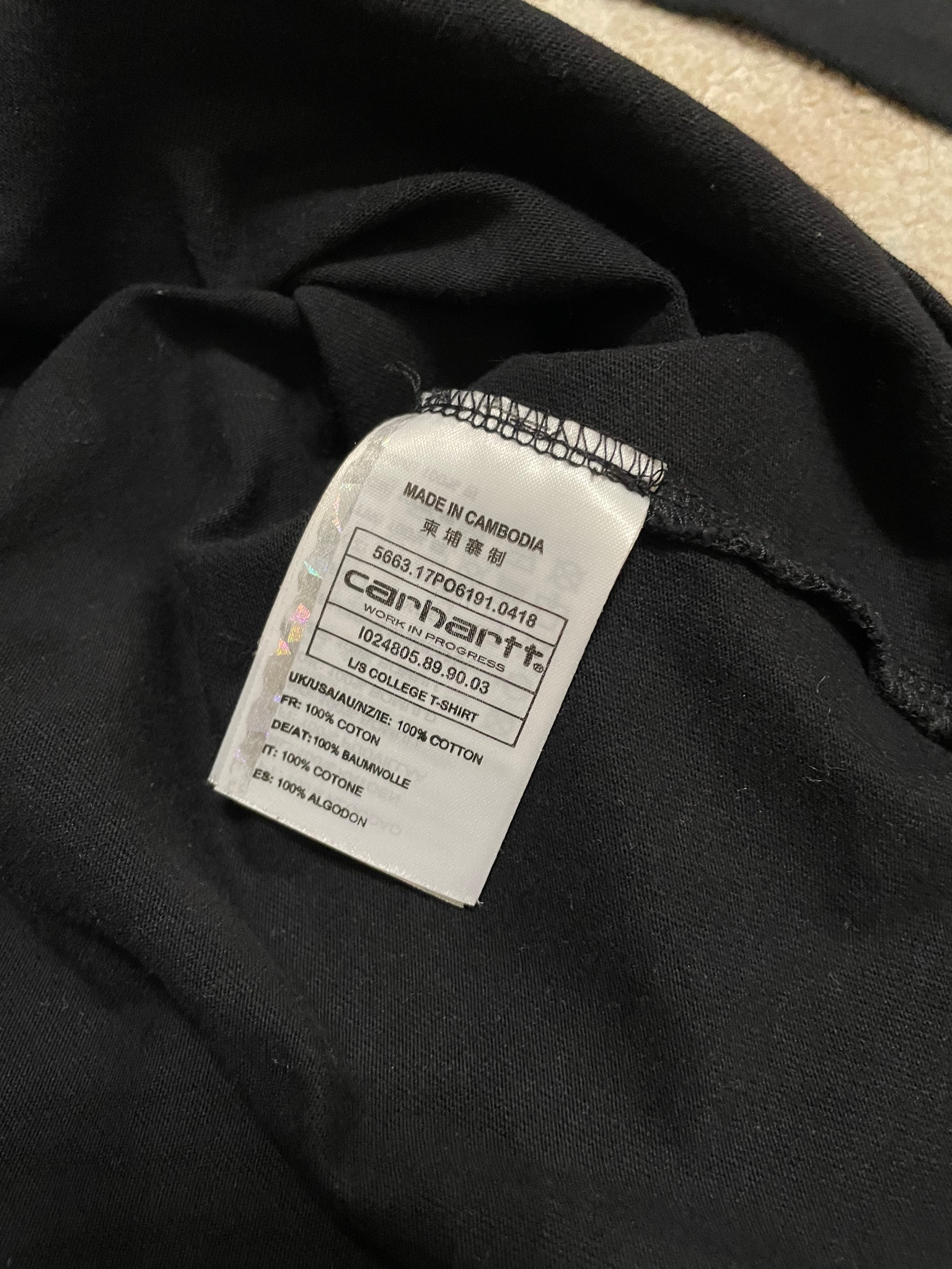 Carhartt WIP L/S College T-Shirt, миниатюра 3