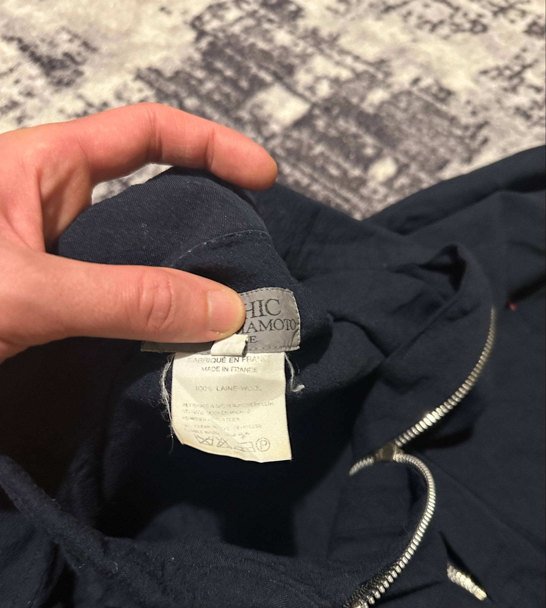 Yohji Yamamoto Gothic Homme Archive Wool Zip, миниатюра 6
