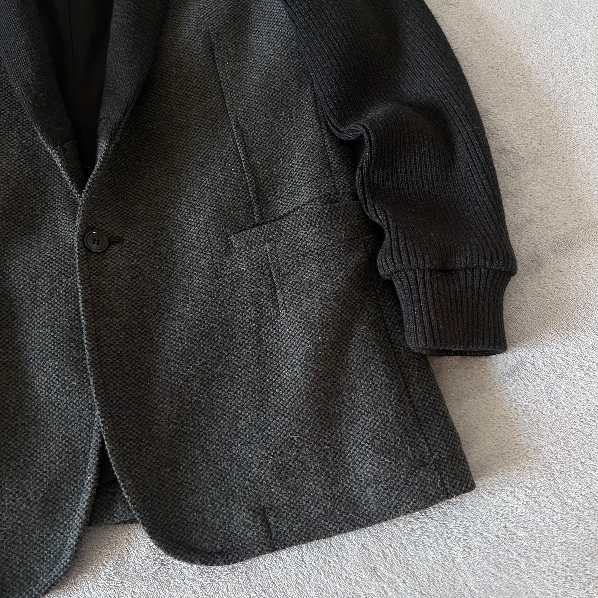 Dolce & Gabbana 00’s Wool Blazer vintage archive knit sleave, миниатюра 2