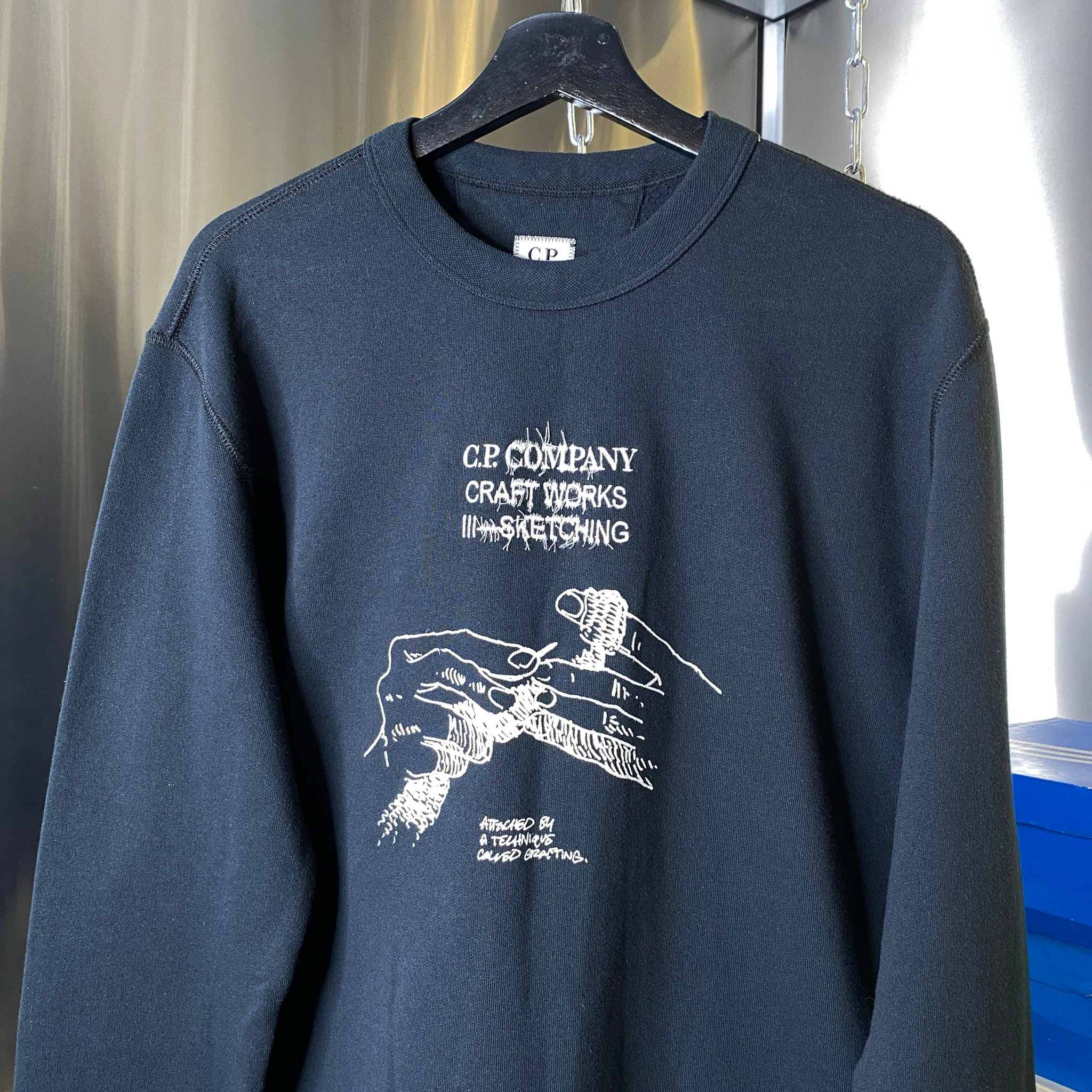 C.P. Company  Craft Works Sweatshirt Black SS20, миниатюра 2