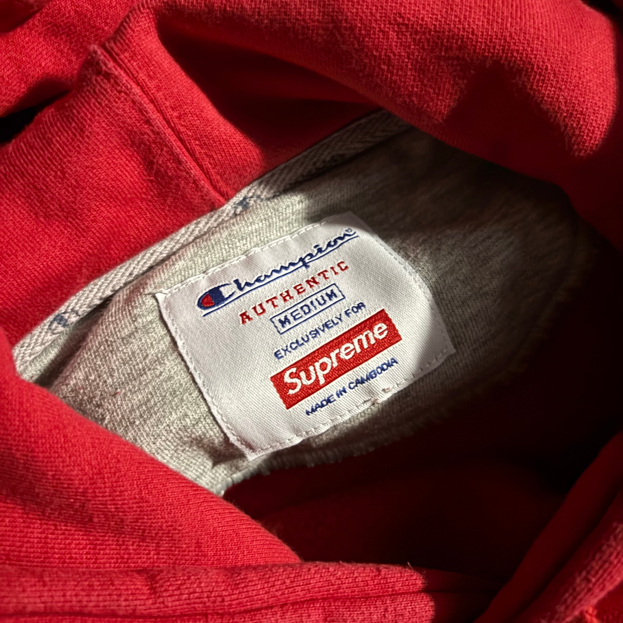 Supreme x Champion Outline Hooded Sweatshirt, миниатюра 3