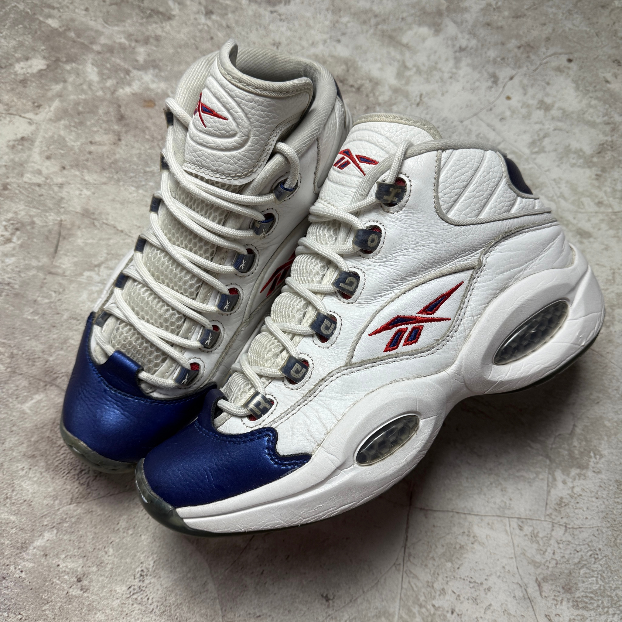 Reebok Question Mid  Blue Toe, миниатюра 1