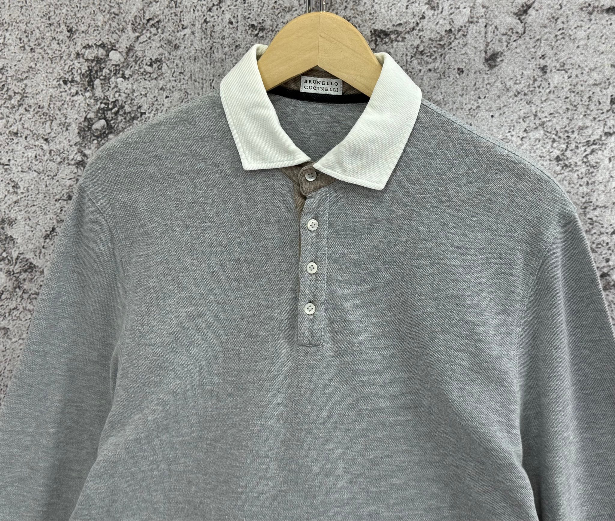 Brunello Cucinelli LongSleeve Polo Shirt, миниатюра 4