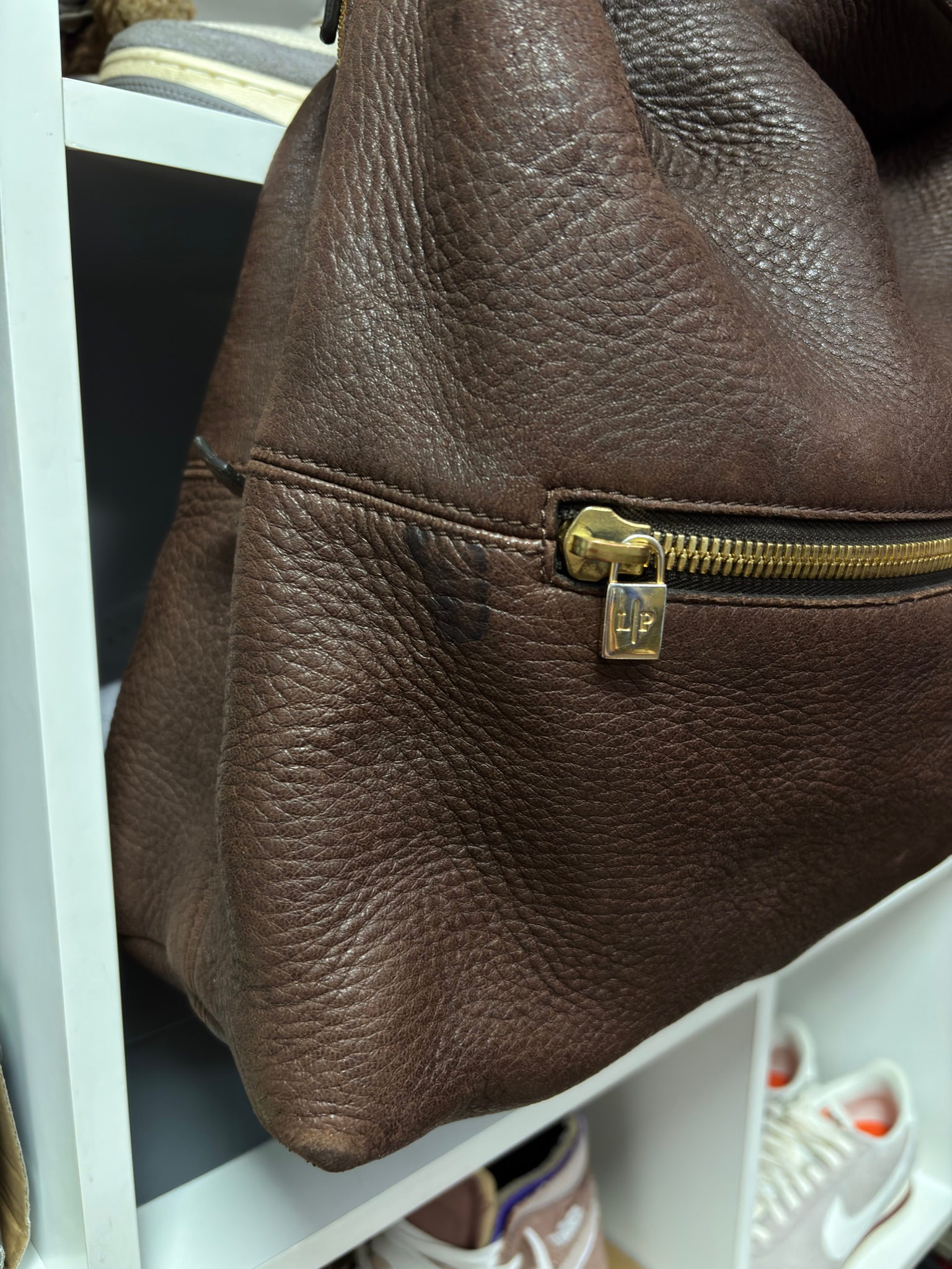 Loro Piana Globe Hobo Deer Leather, миниатюра 4