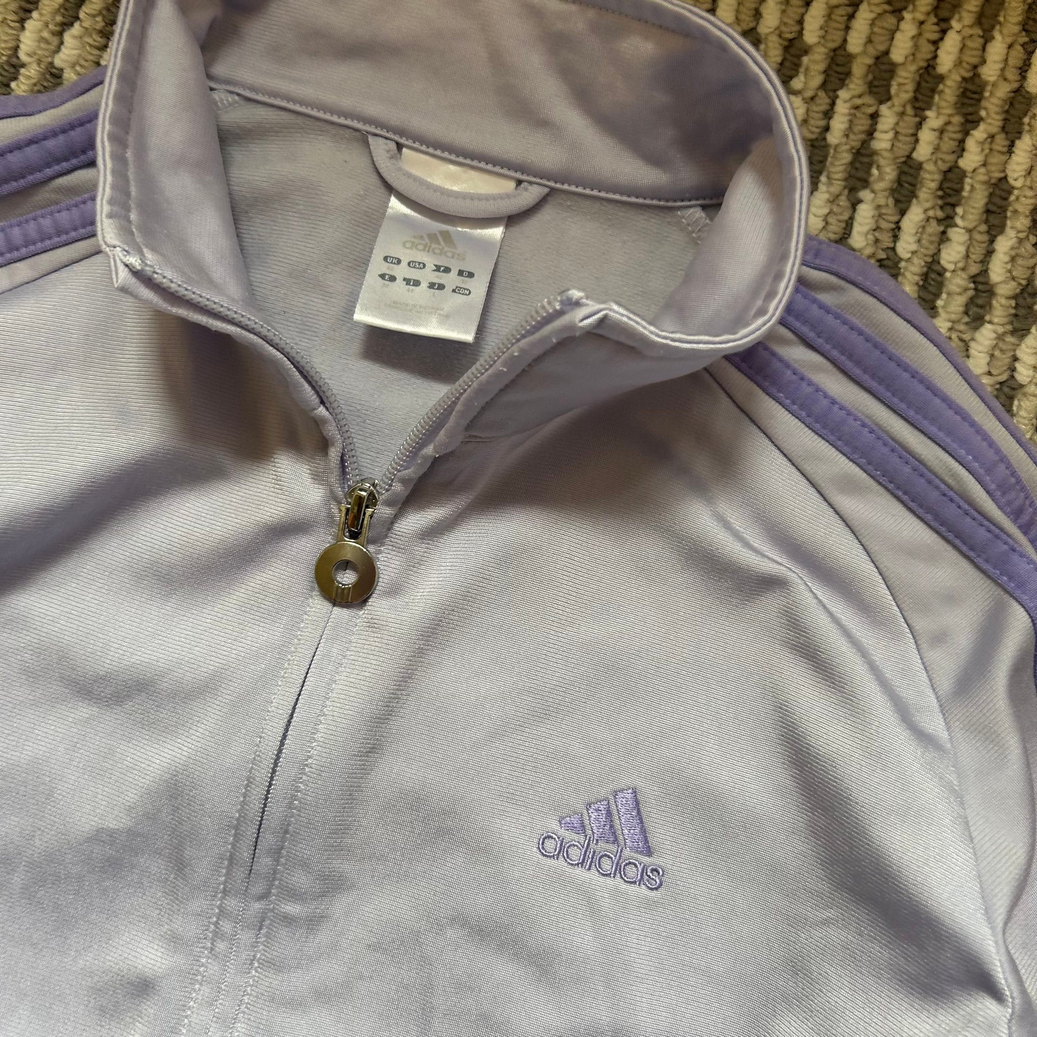 Adidas Pink/Purple Firebird Big logo Zip-Hoodie, миниатюра 3