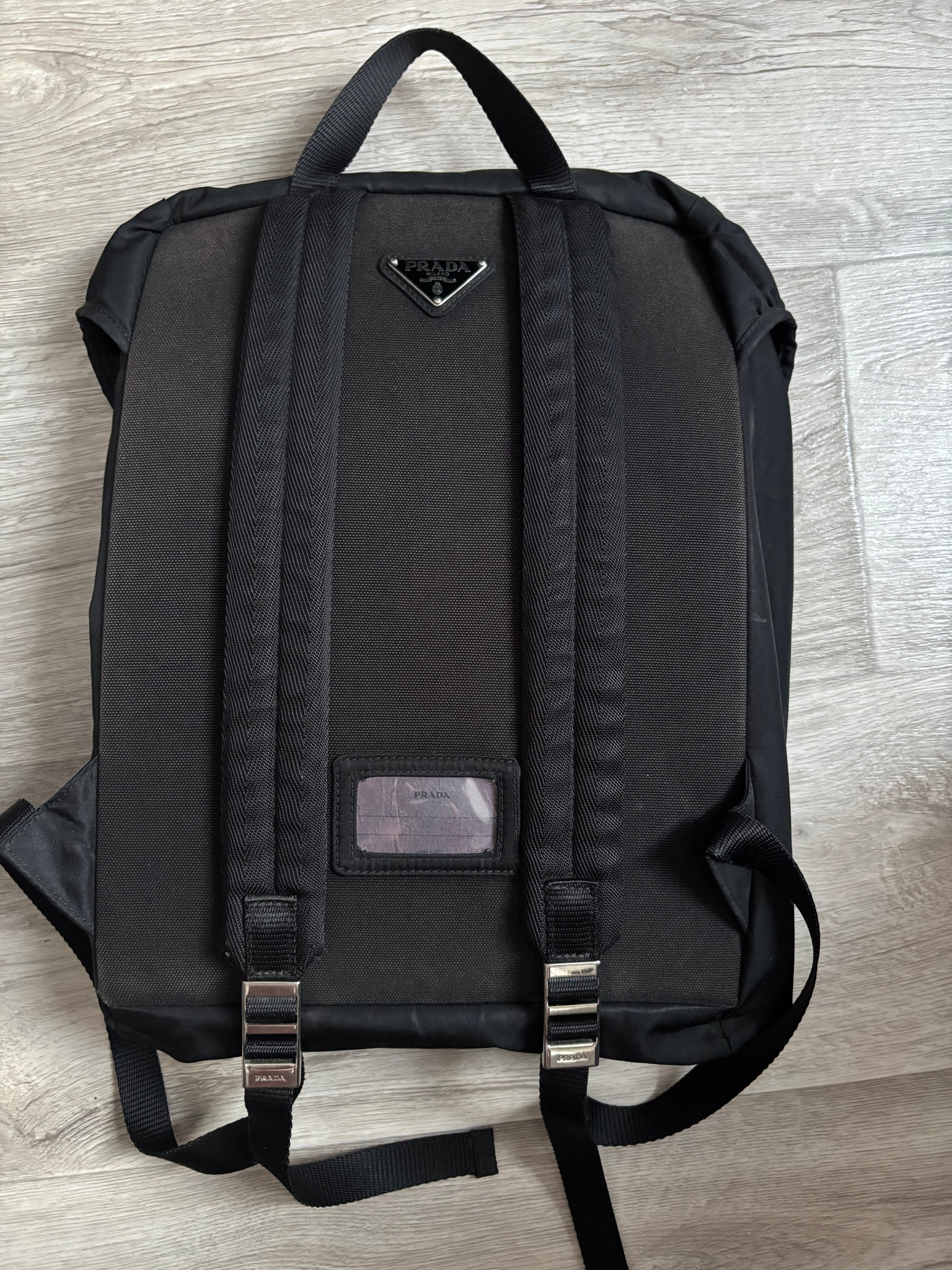 prada nylon bagpack, миниатюра 2