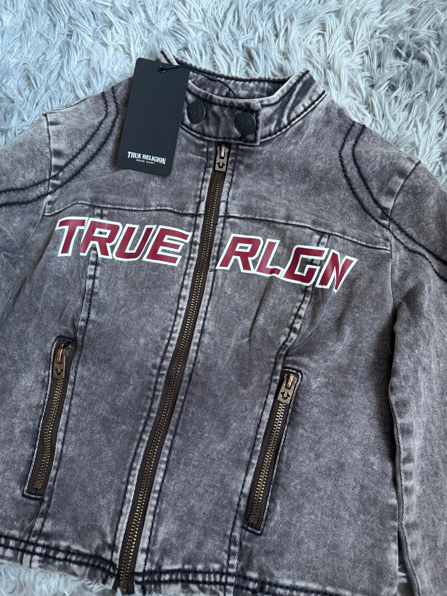 True Religion Moto Slim Zip Up, миниатюра 4