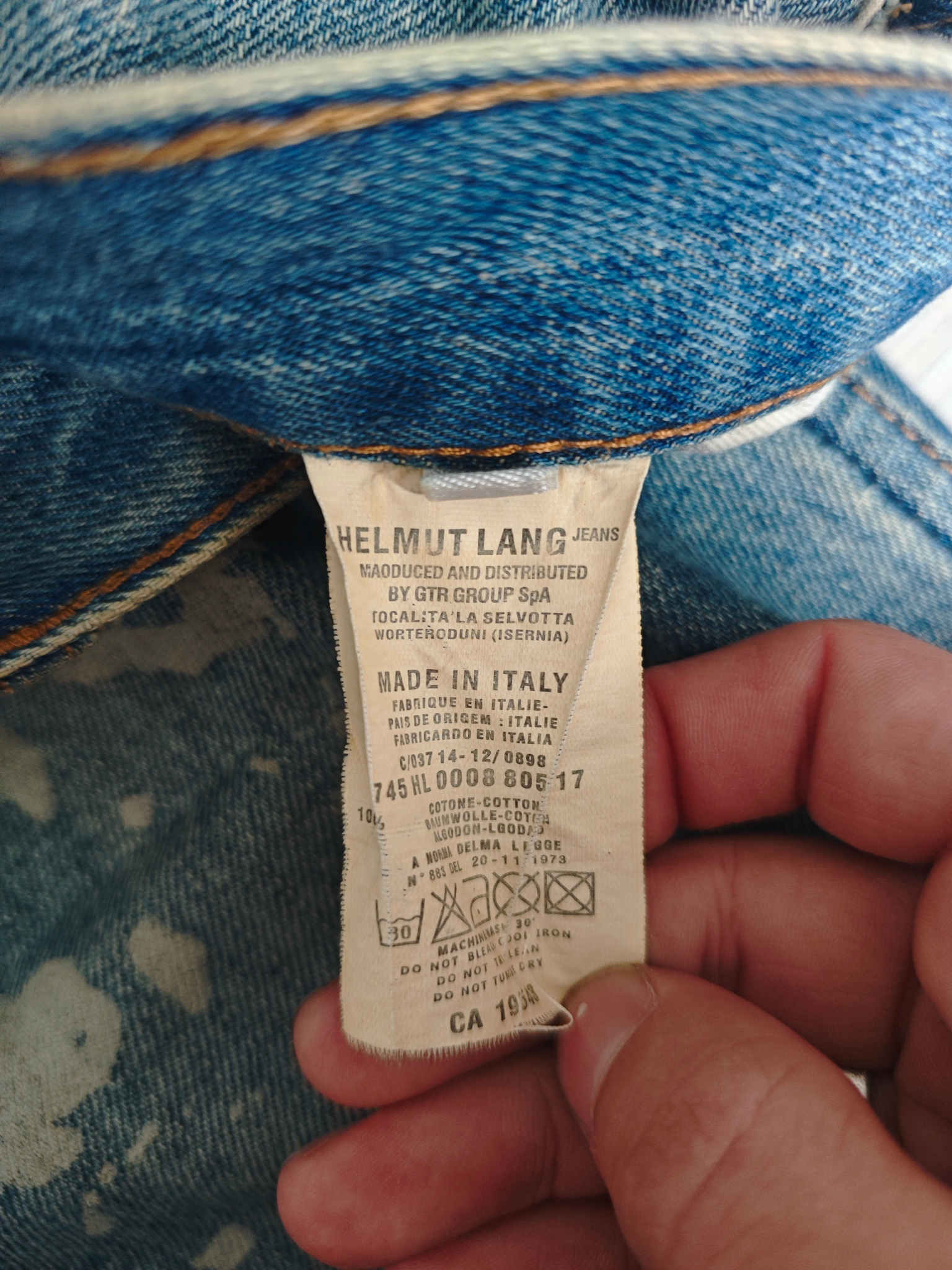 Helmut Lang Painter Jean 98AW, миниатюра 4