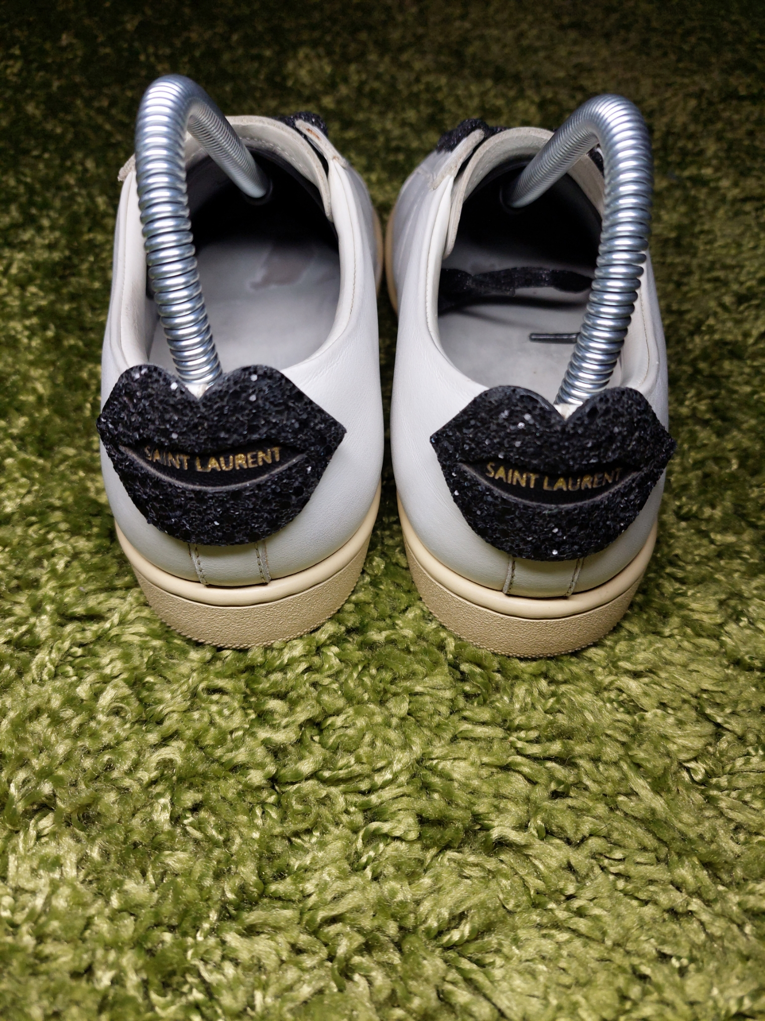 Saint Laurent Lips Leather Sneakers, миниатюра 2