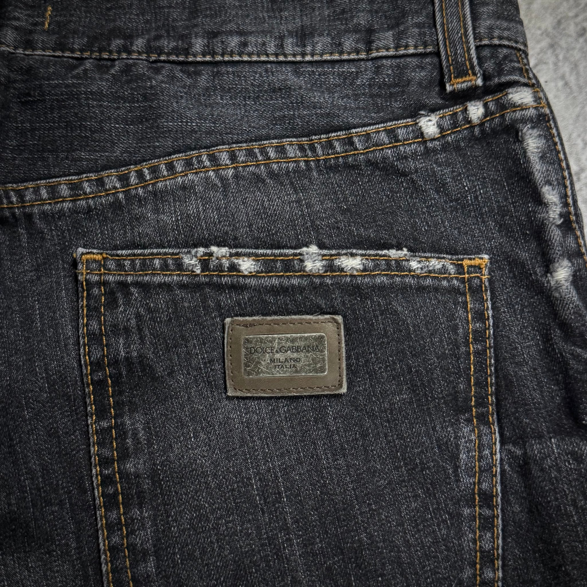 Dolce&Gabbana Distressed Grey Jeans, миниатюра 9