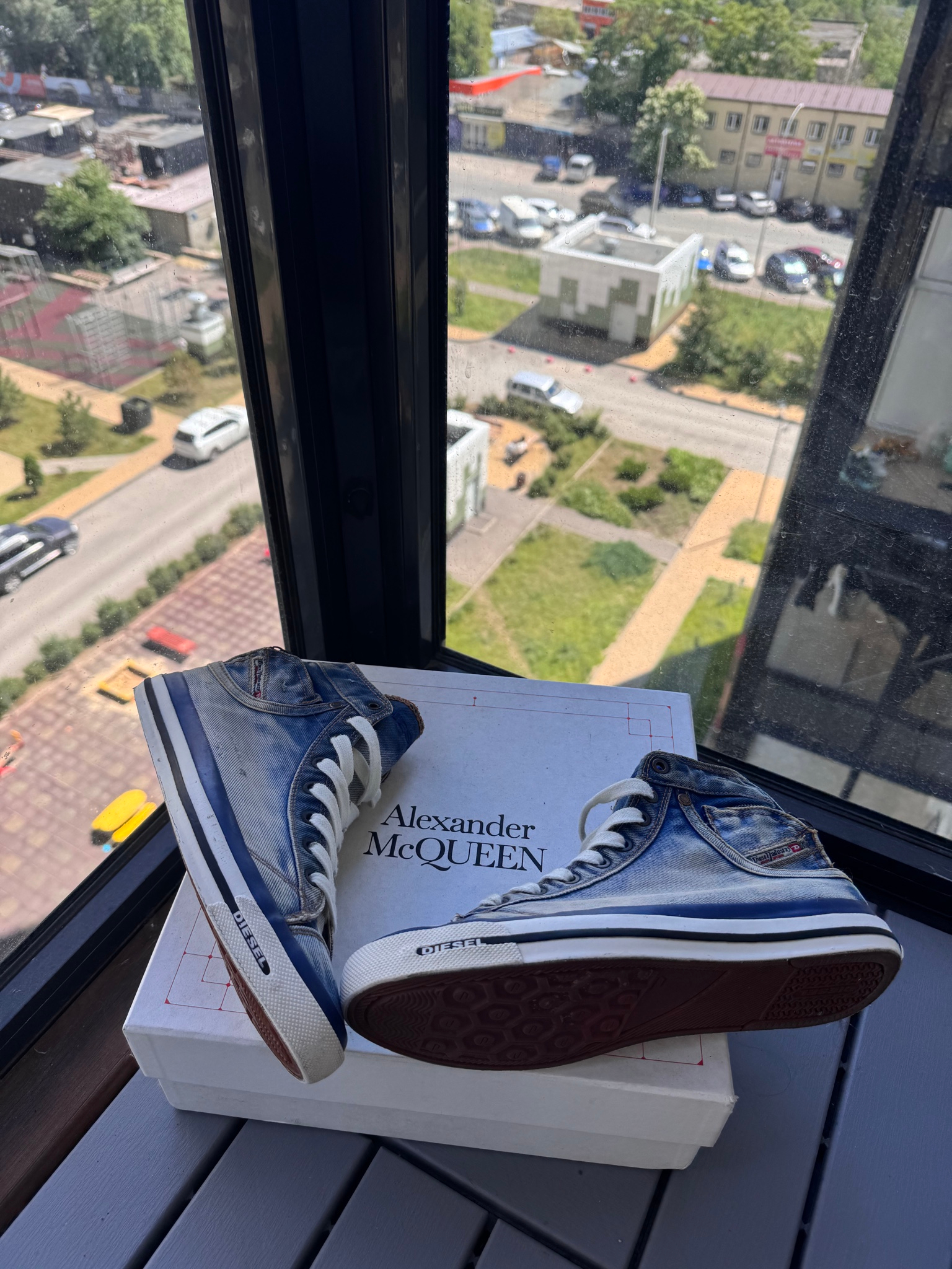 Diesel Diesel Exposure Hi Top Indigo Denim, миниатюра 10