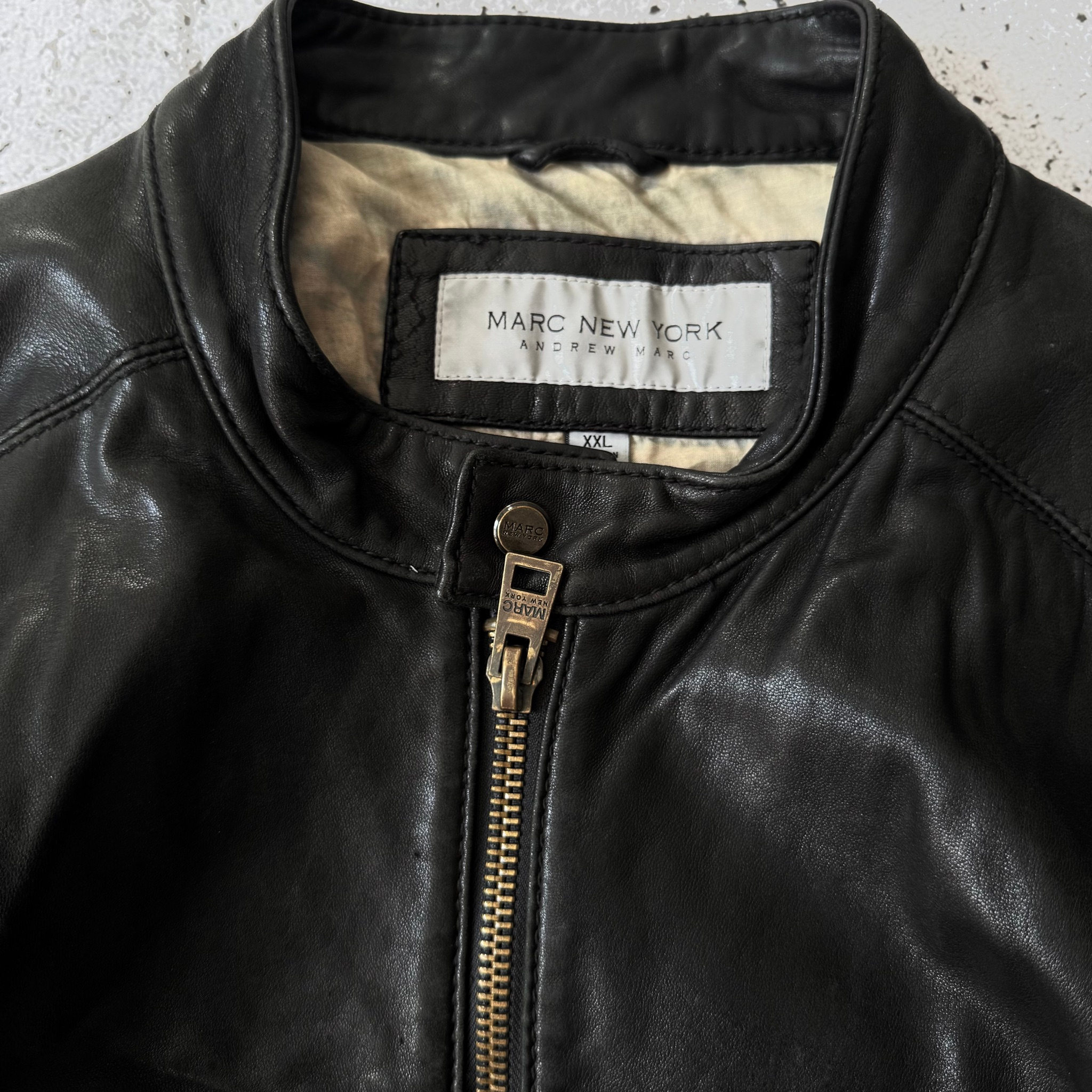 Marc New York / Andrew Marc 2000s Vintage Leather Jacket, миниатюра 5