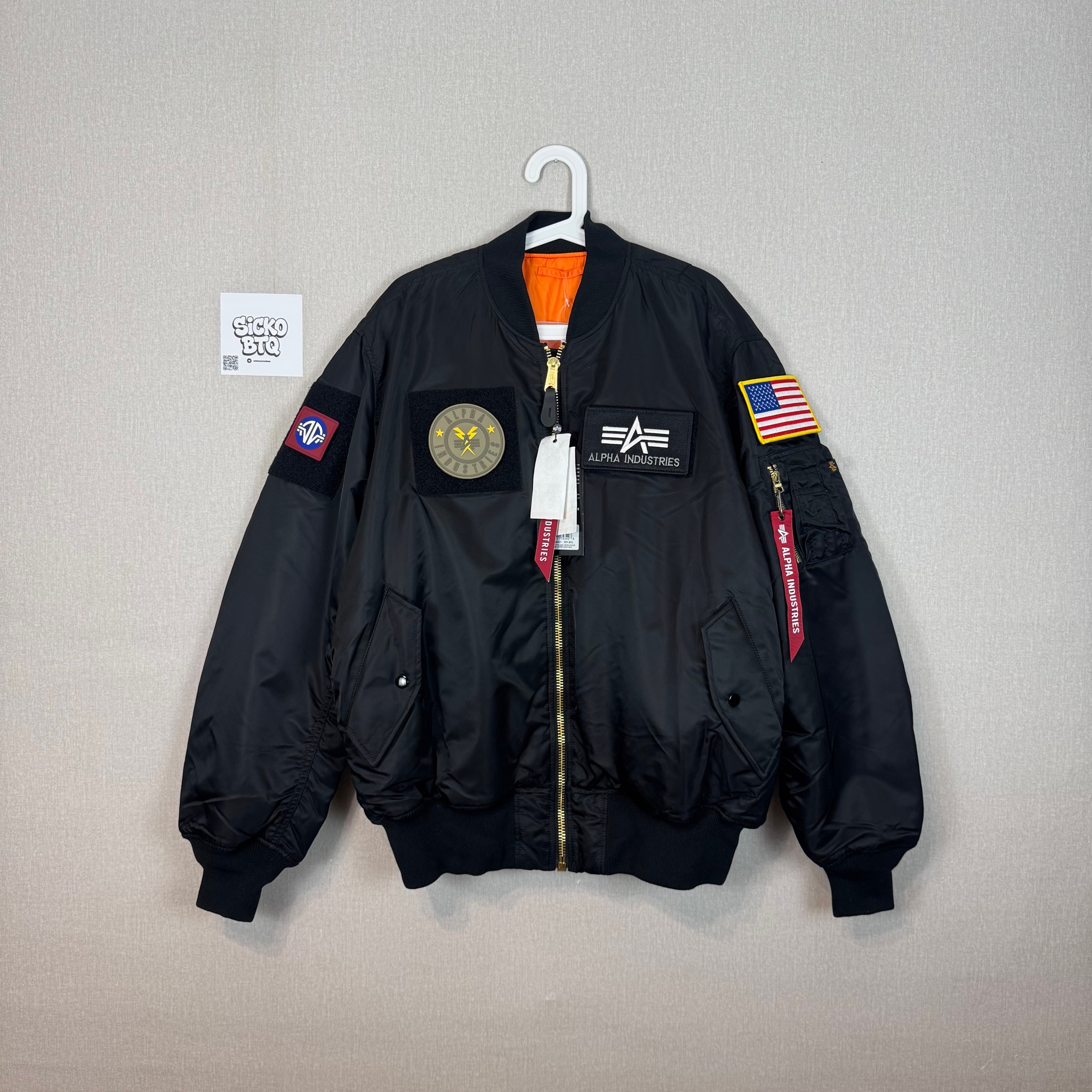 Alpha Industries Bomber Logo Patch, миниатюра 1