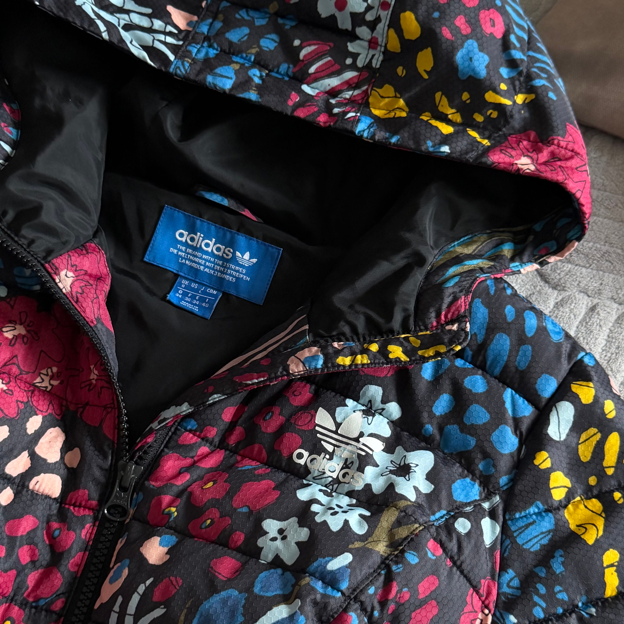 Adidas Jacket Flowers y2k bimbo, миниатюра 4