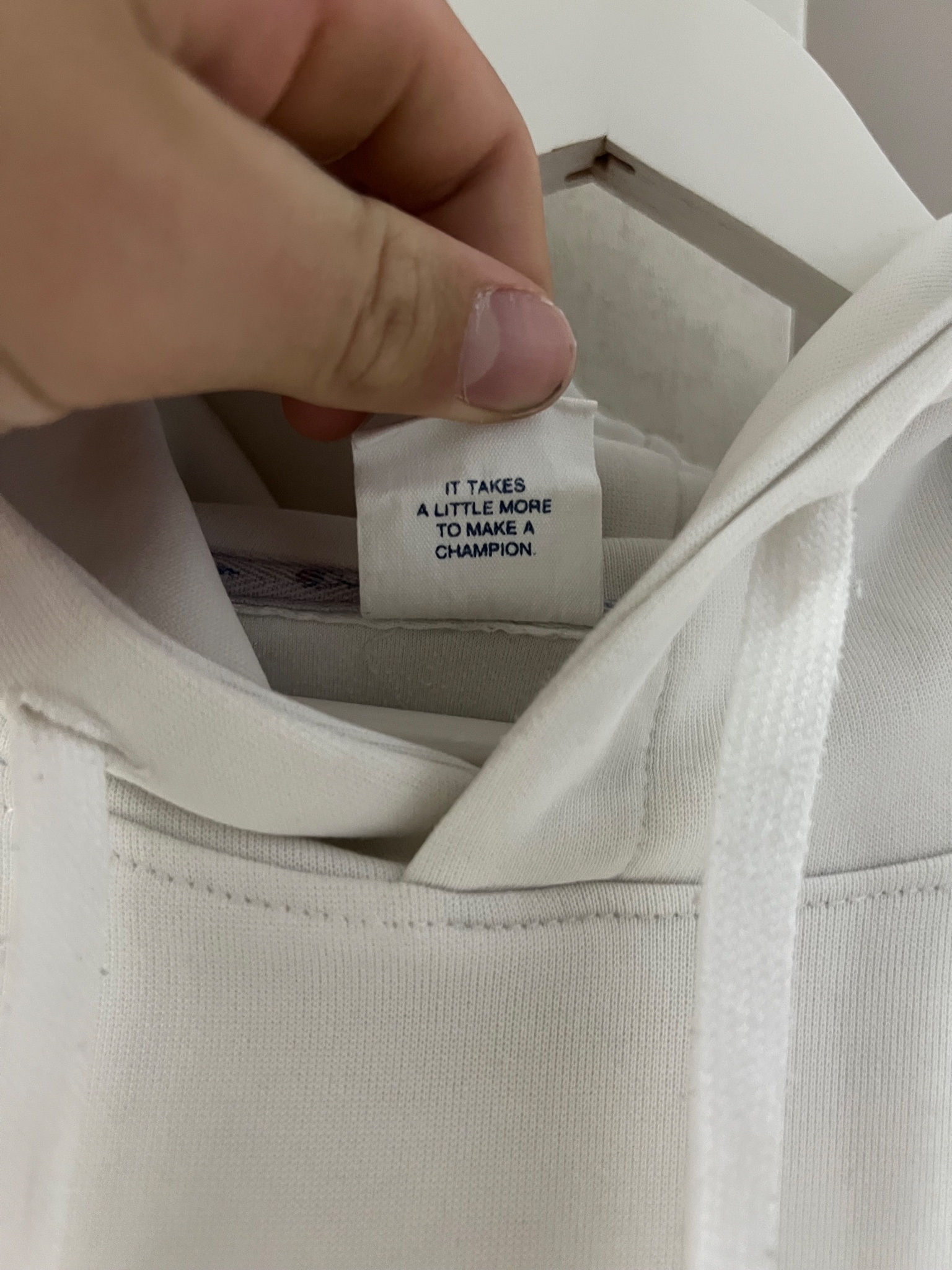 Champion White hoodie, миниатюра 5
