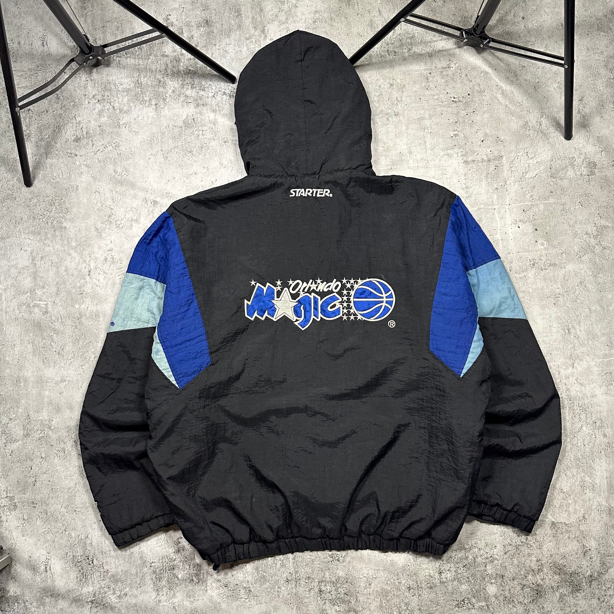 Starter Orlando Magic half zip windbreaker/puffer jacket 90s, миниатюра 20