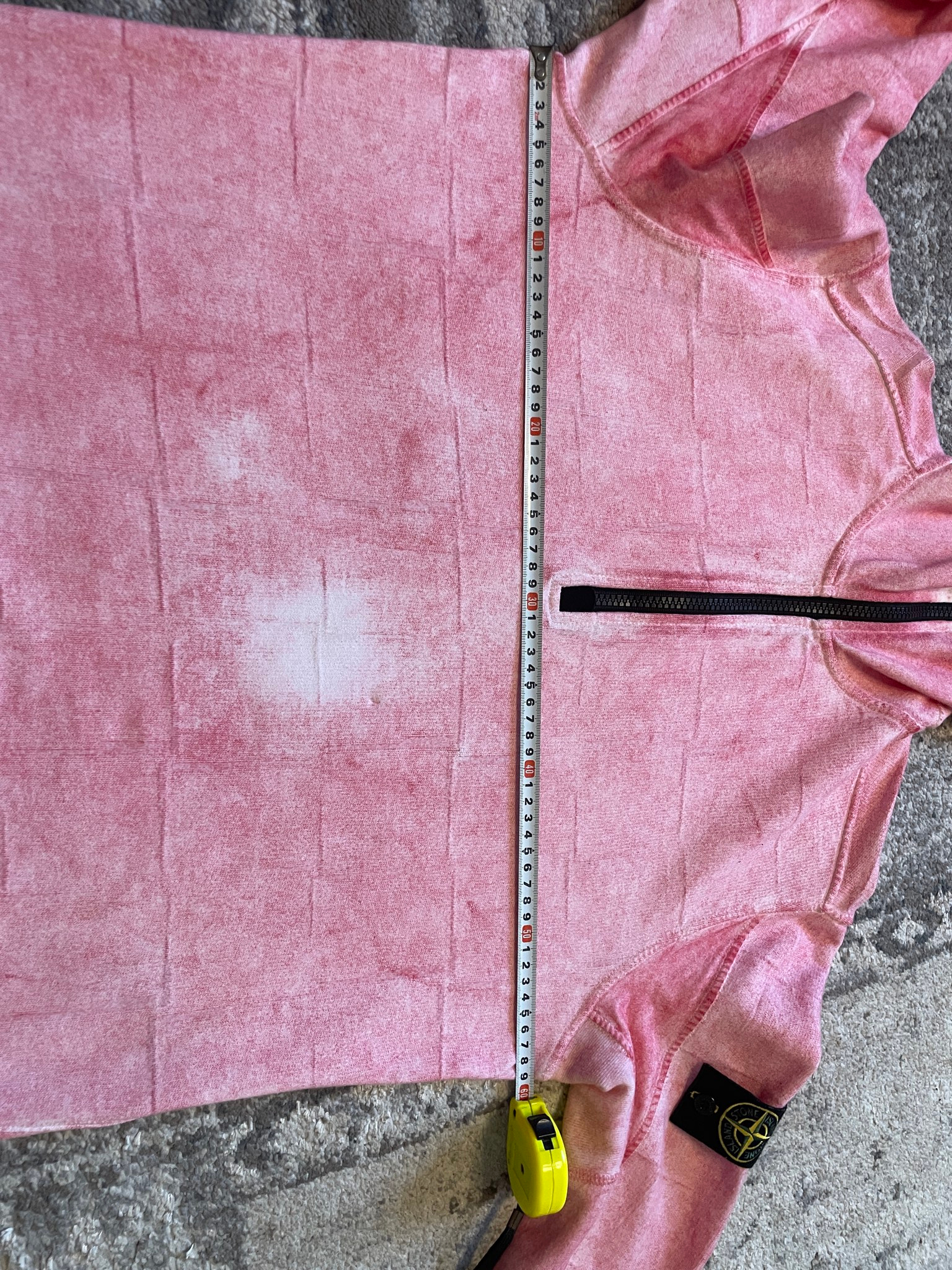 Stone Island Dust Colour Treatment 1/3 Zip Hoodie, миниатюра 8