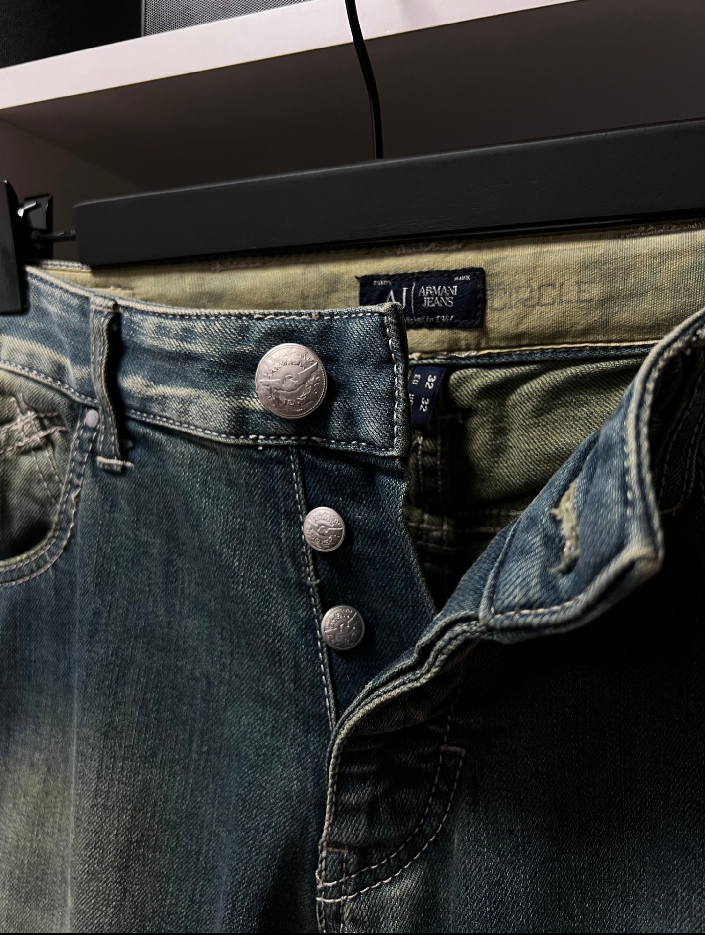 Giorgio Armani Dirty Wash Jeans, миниатюра 2
