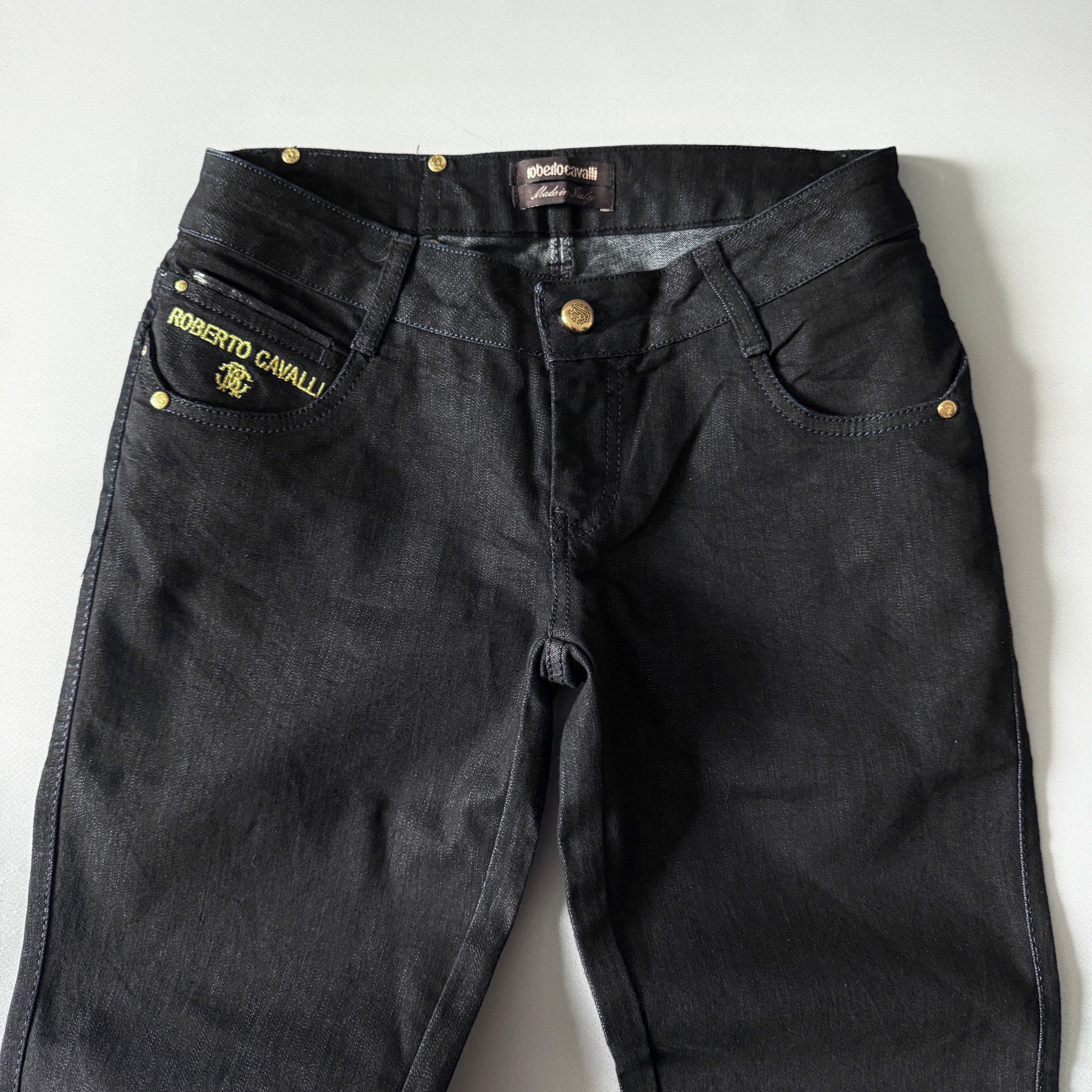 Roberto Cavalli 2000s vtg women jeans, миниатюра 3