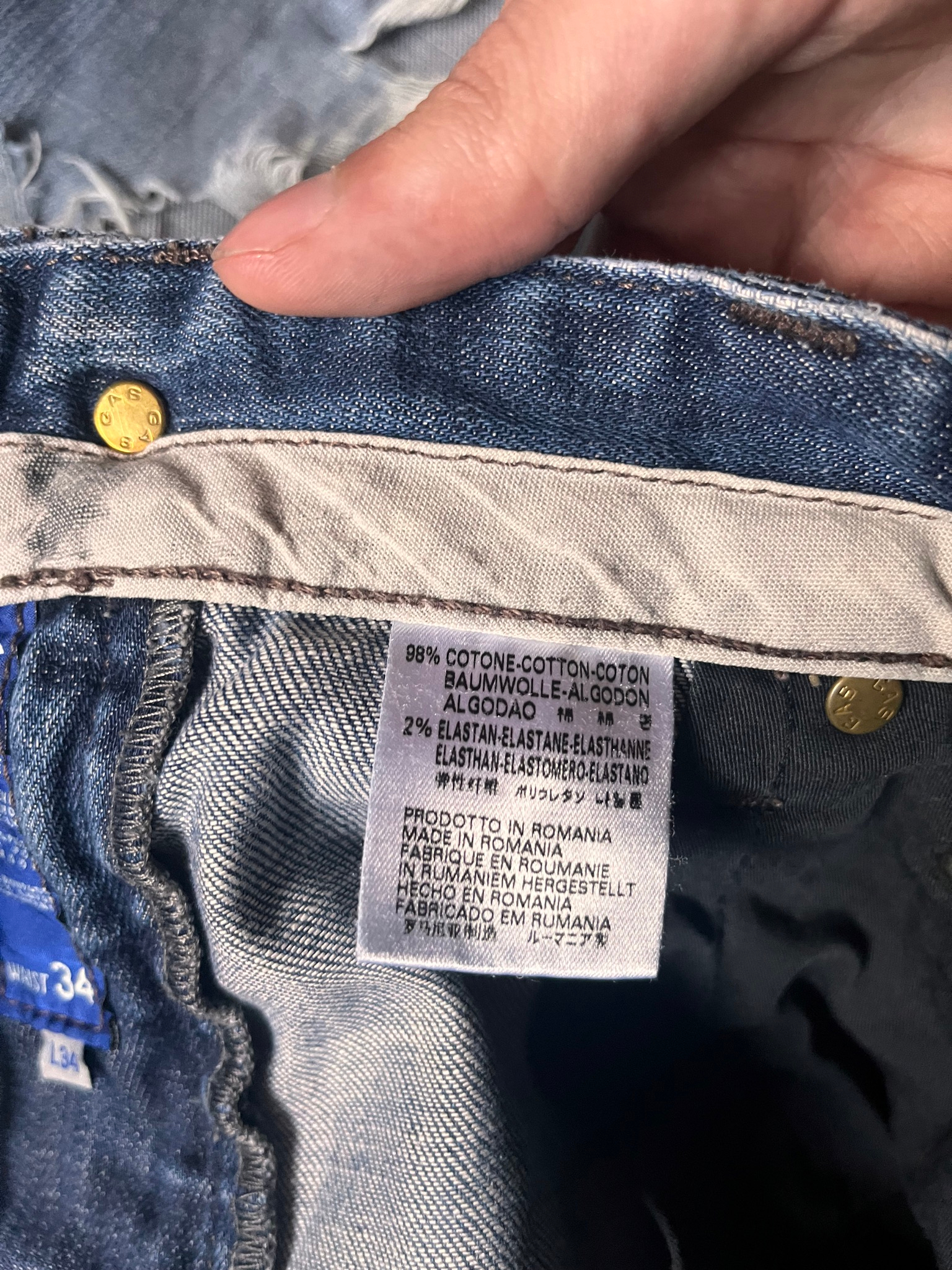 GAS Distressed slim jeans, миниатюра 5
